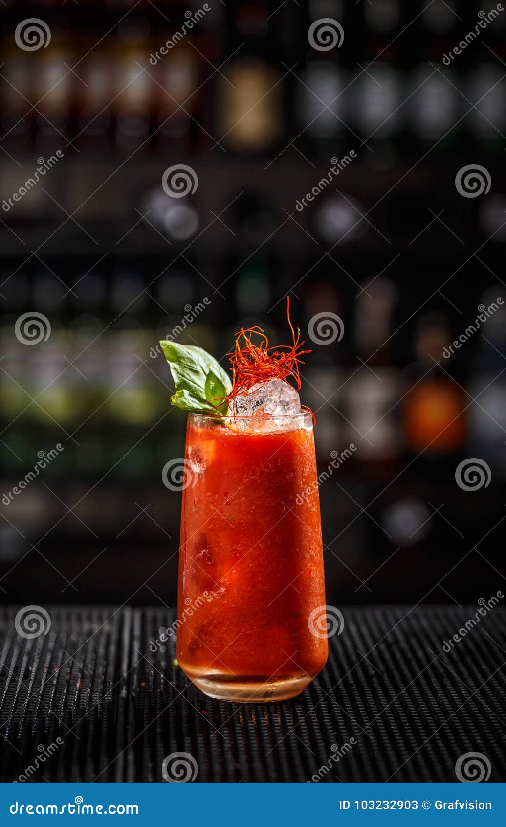 Classic Bloody Mary Or Virgin Mary Vodka Cocktail In A Cup With As A