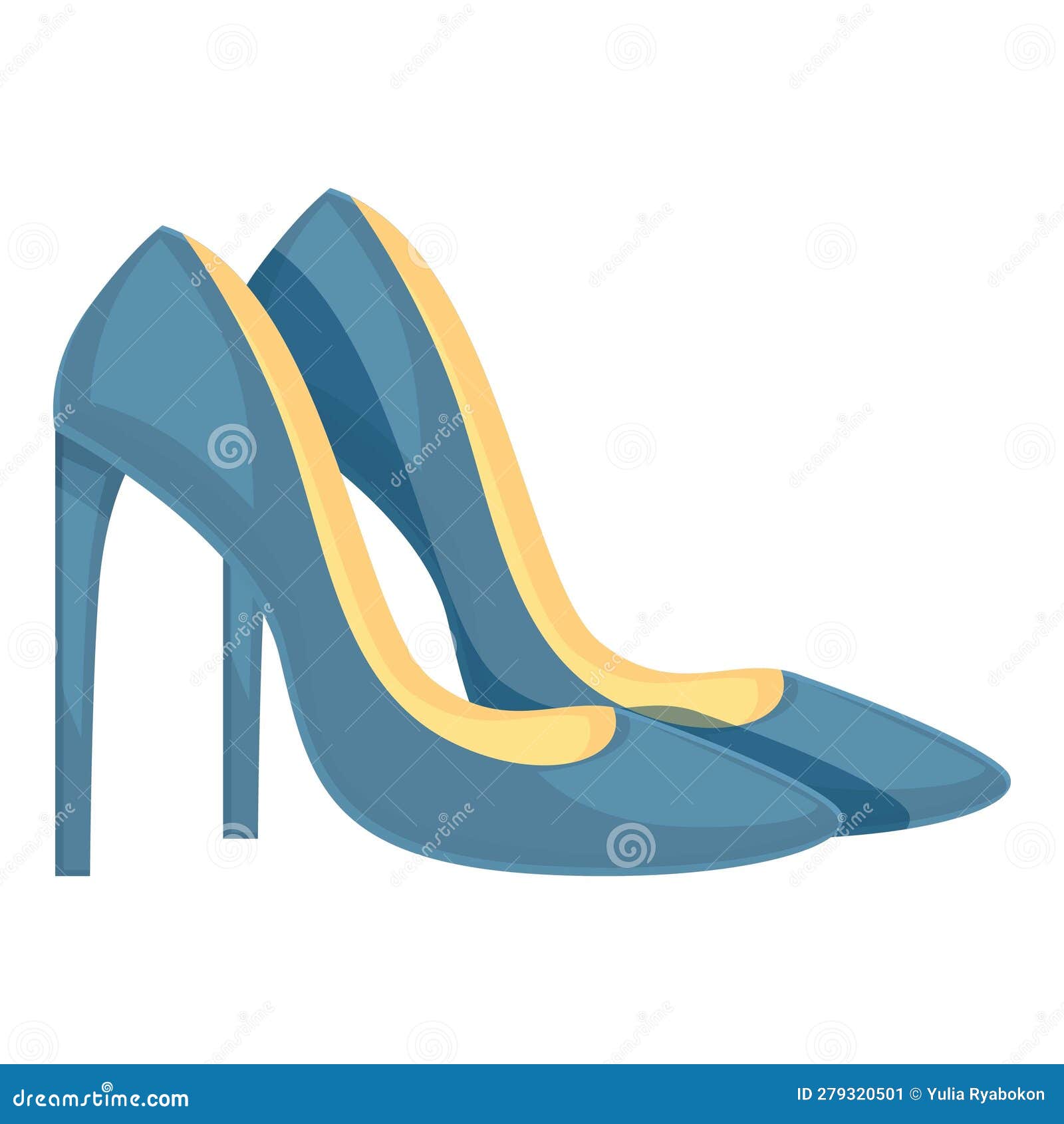 Premium AI Image | Cartoon illustration of high heel shoes