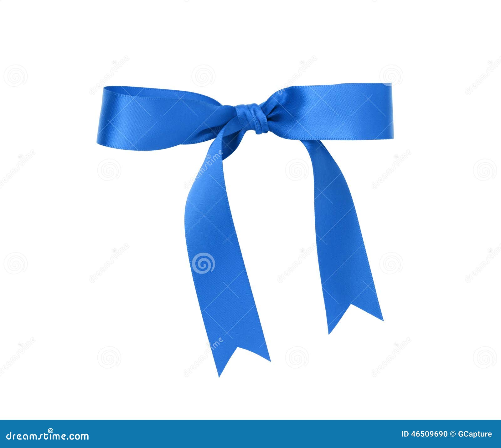 Classic blue ribbon bow stock photo. Image of ribbon 46509690