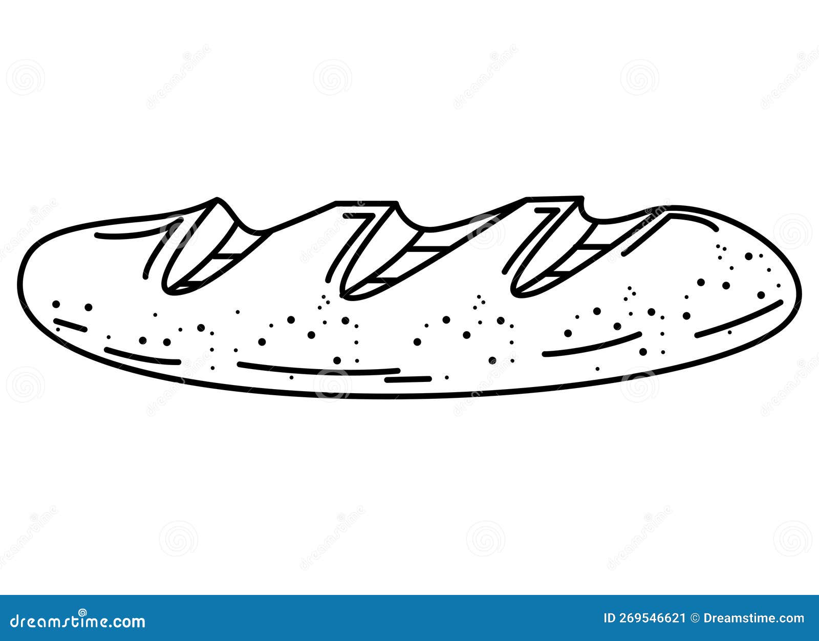 Classic Bread Pastry Product Stock Vector Illustration of design