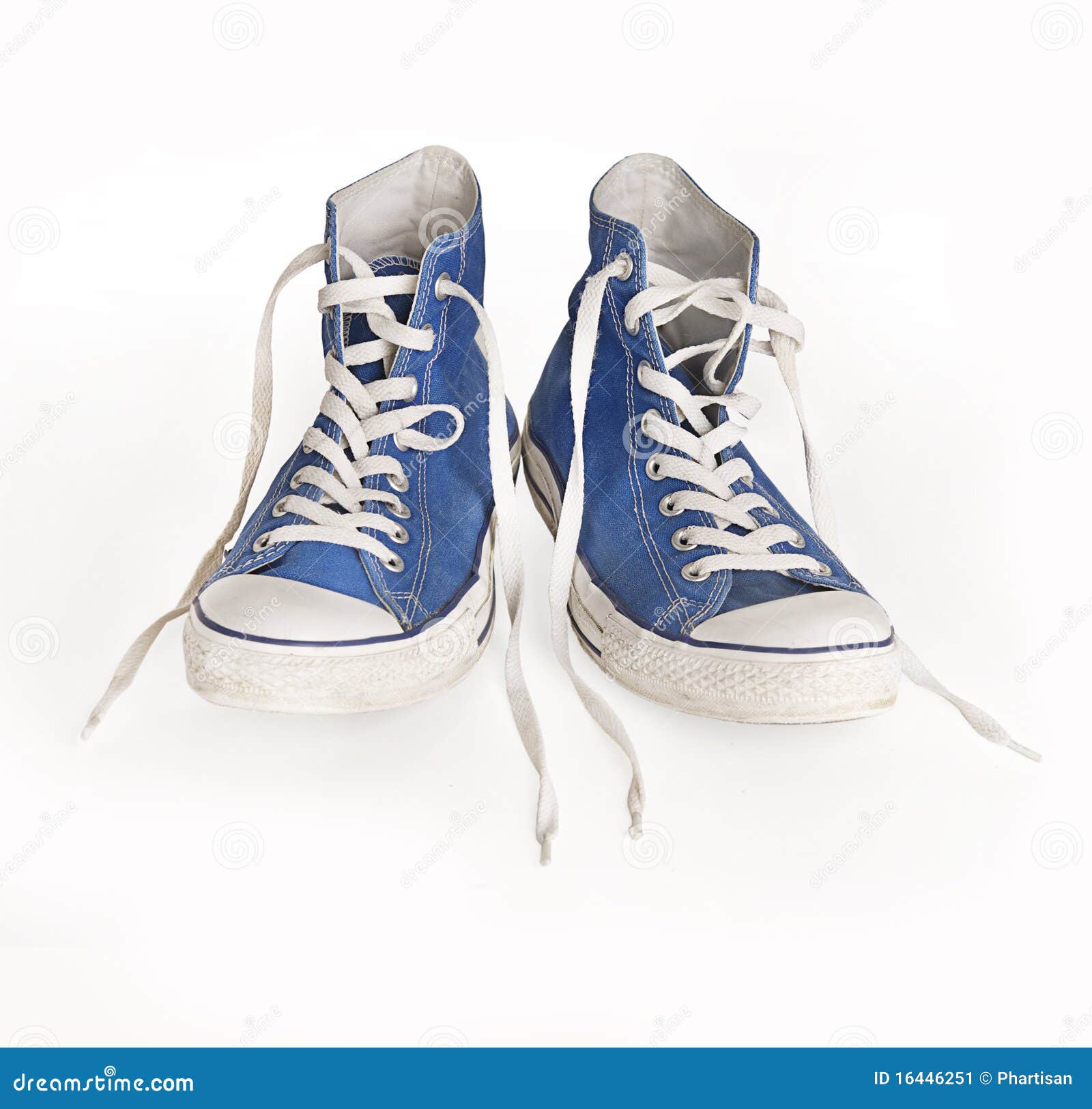 Classic Canvas Blue Shoe and Laces Stock Image - Image of lace, feet ...