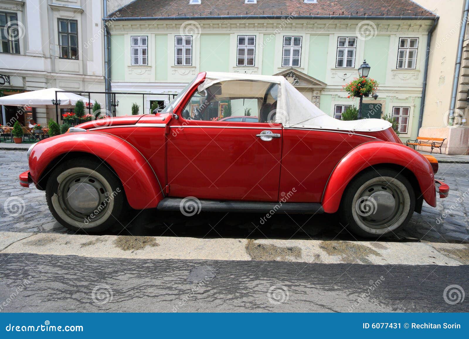Classic car in Budapest stock image. Image of pavement 6077431