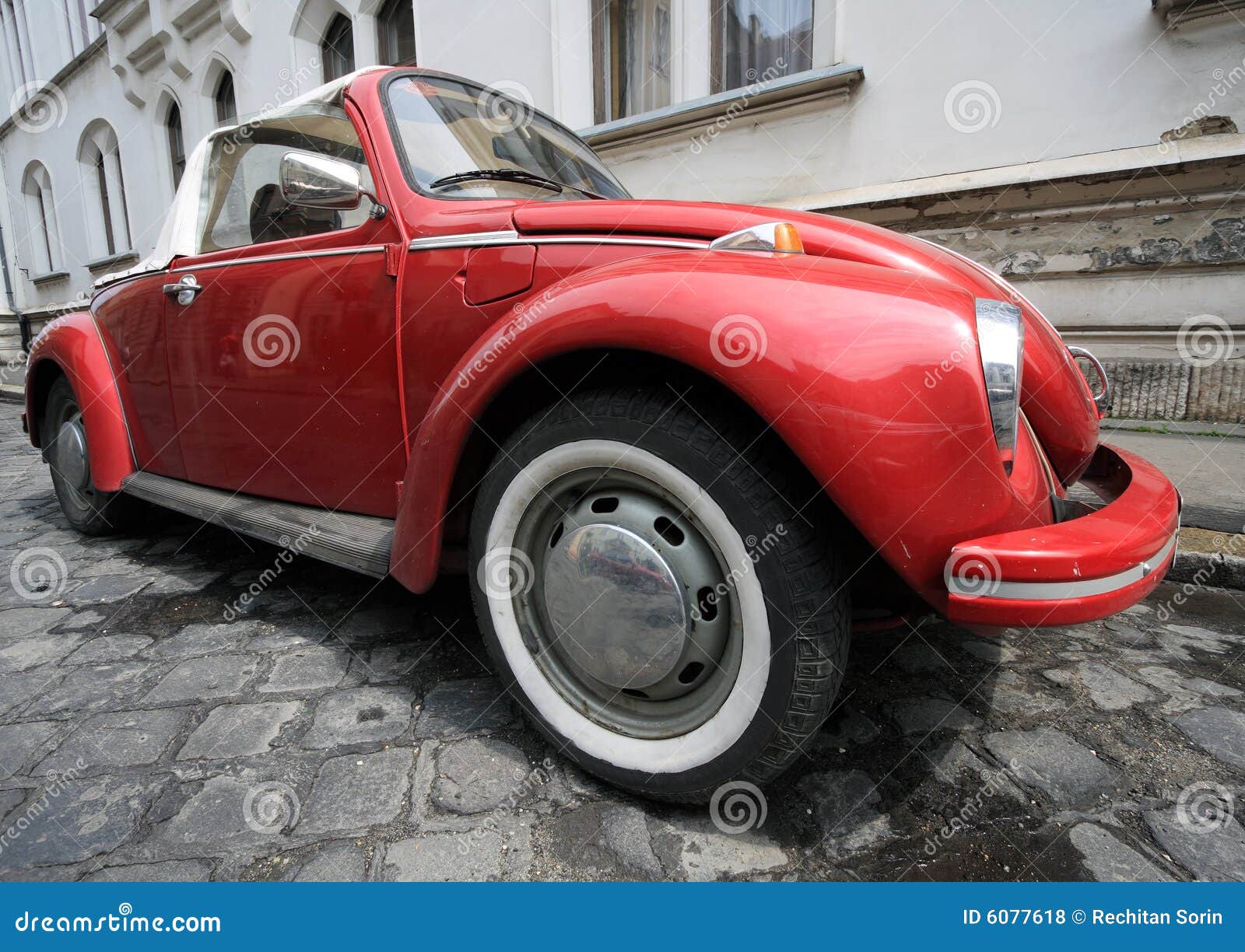 Classic car in Budapest stock photo. Image of travel, beetle 6077618