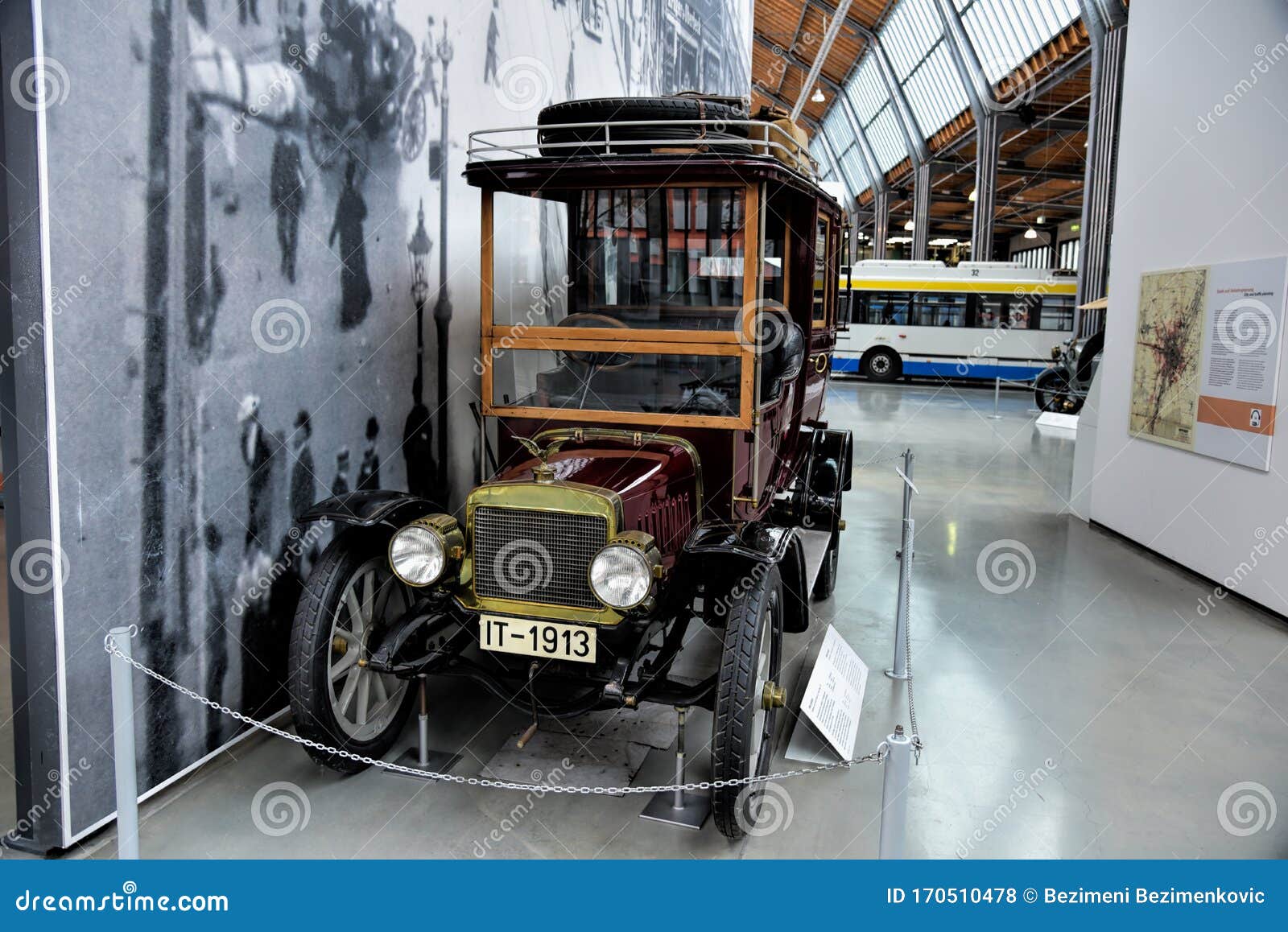 Classic Car in Munich Museum. Editorial Stock Photo - Image of detail