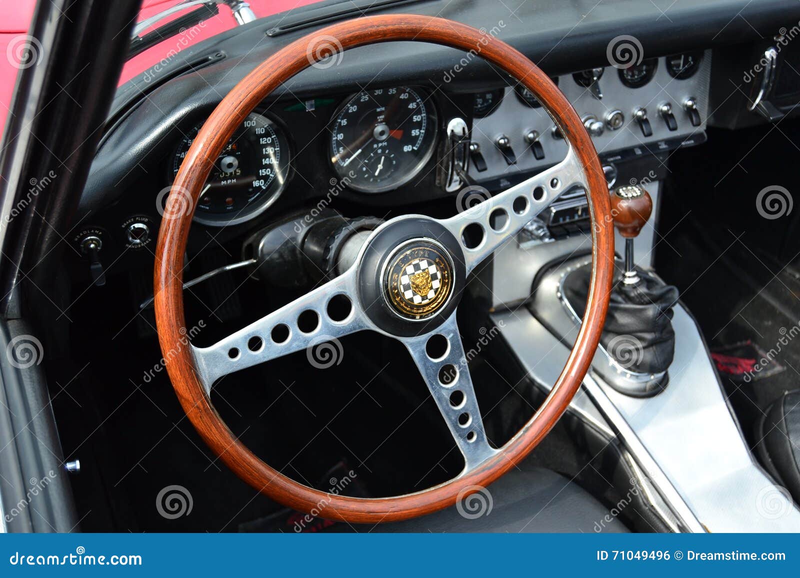 Classic car steering wheel stock photo. Image of inside 71049496
