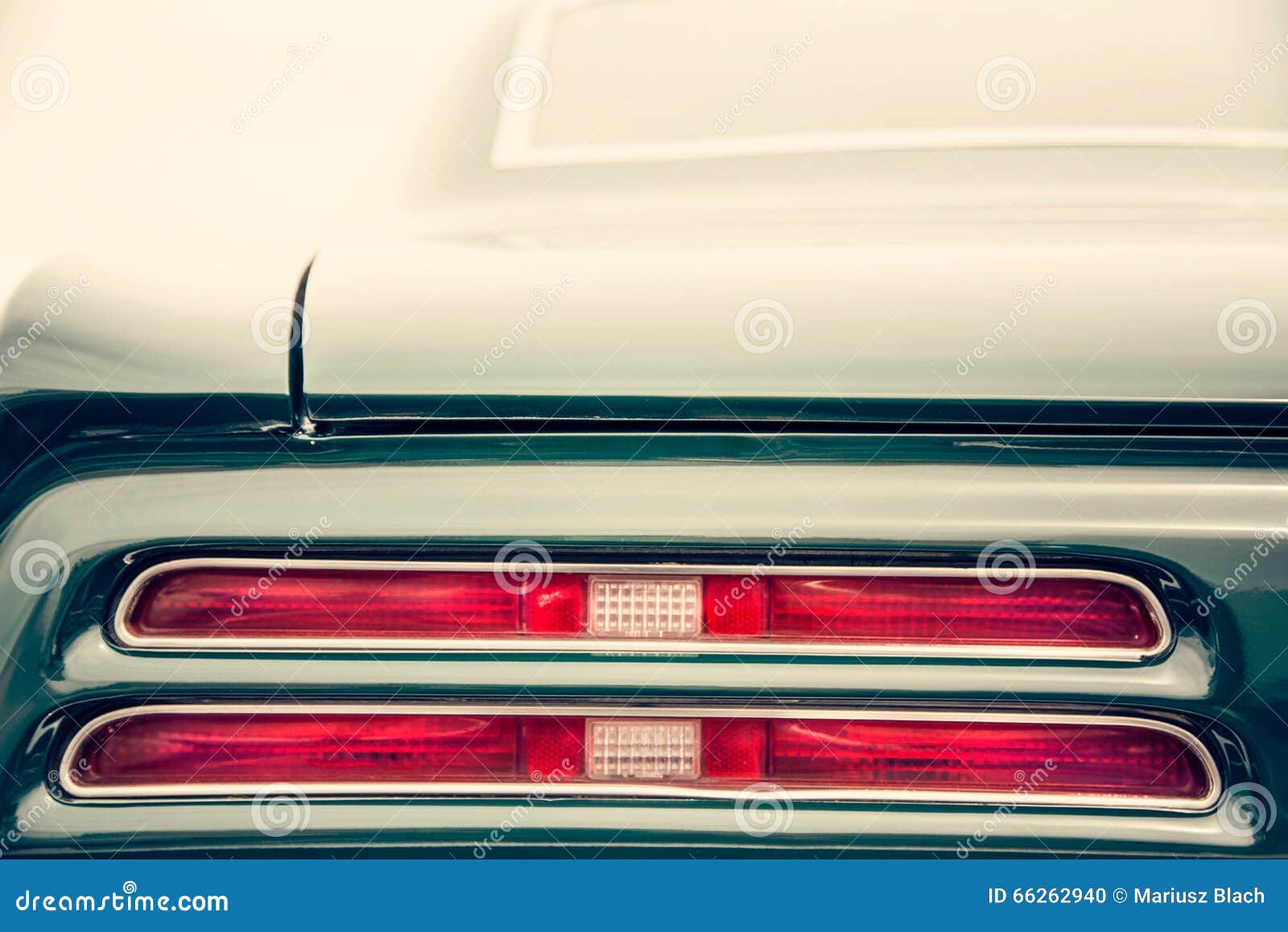 Classic car tail lights stock photo. Image of transportation 66262940