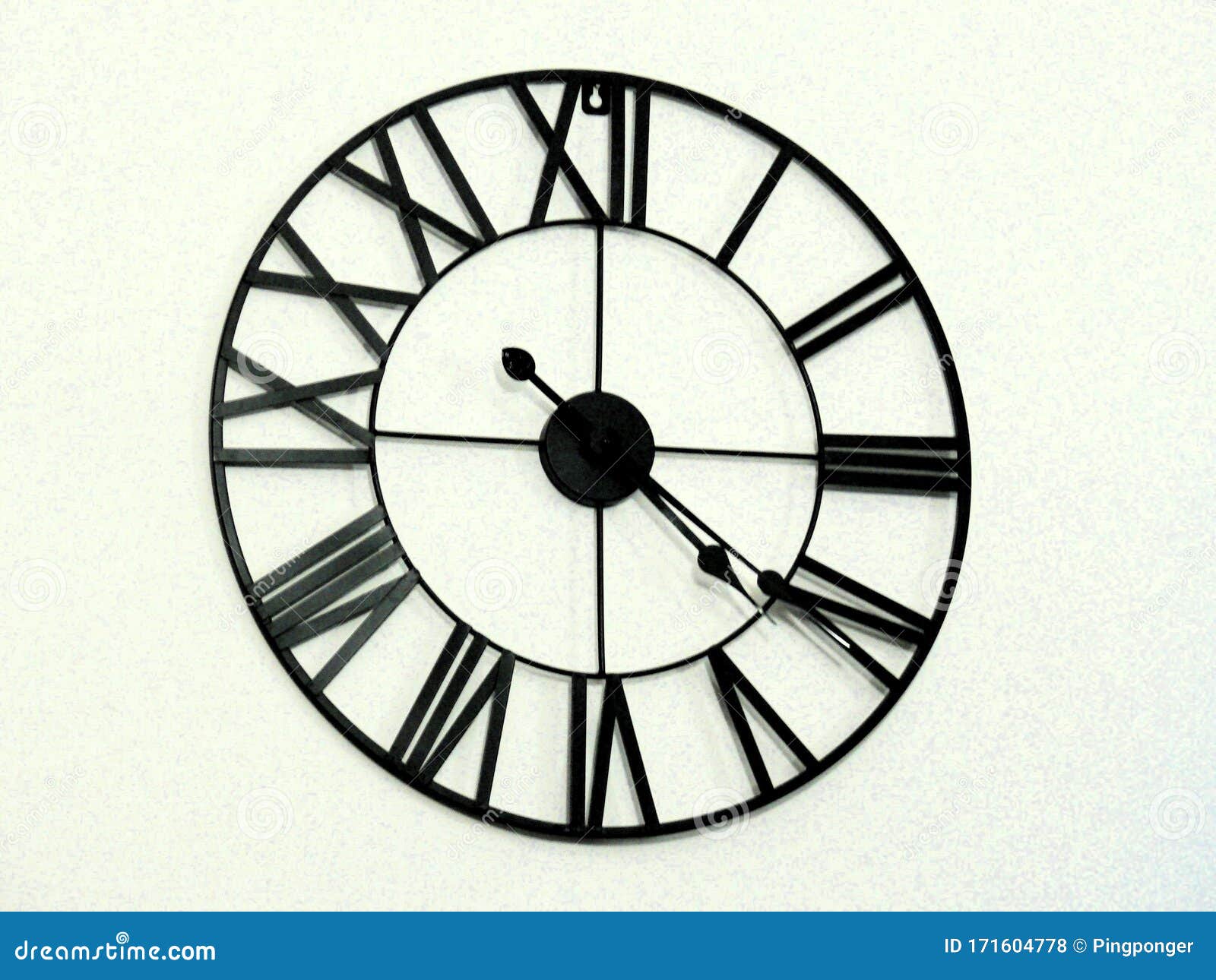 Classic clock on a wall stock photo. Image of future 171604778