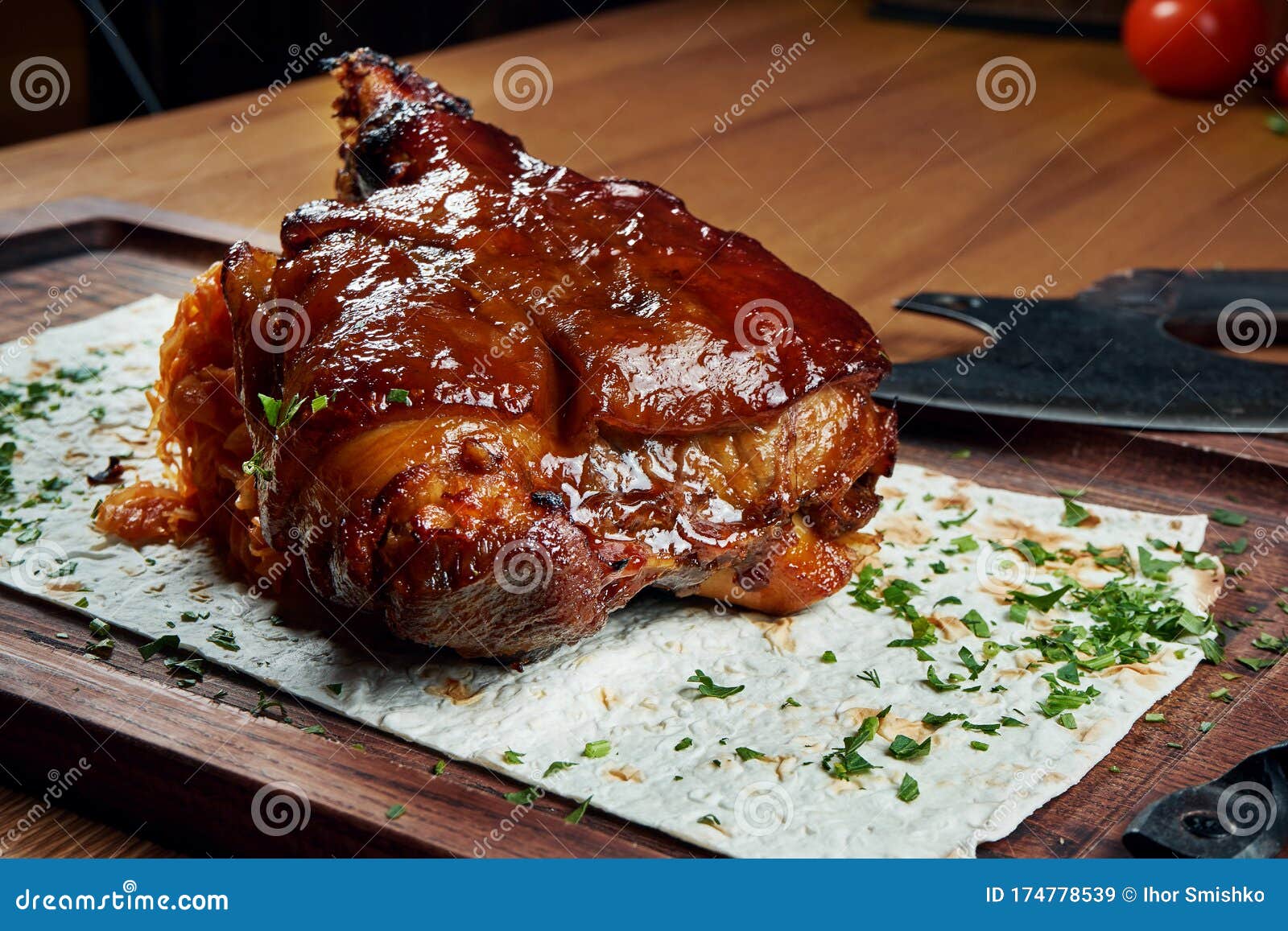 A Classic Dish of German and Czech Cuisine is Pork Shank in Beer and ...