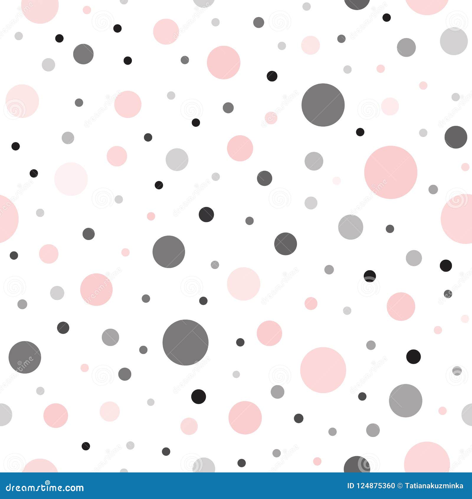 Pink And Black Polka Dot Wallpaper