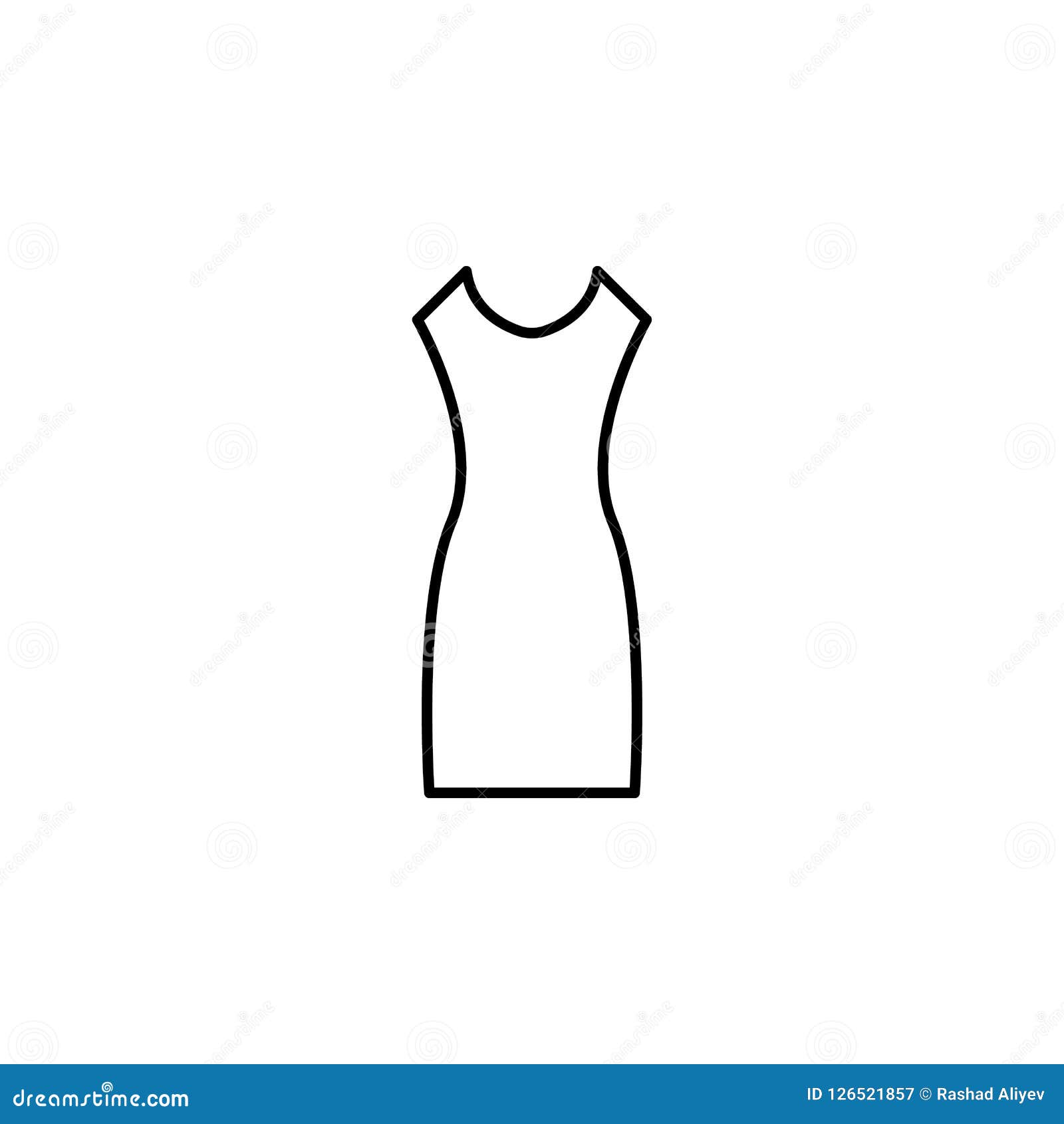 Classic Dress Icon. Element of Clothes Icon for Mobile Concept and Web ...