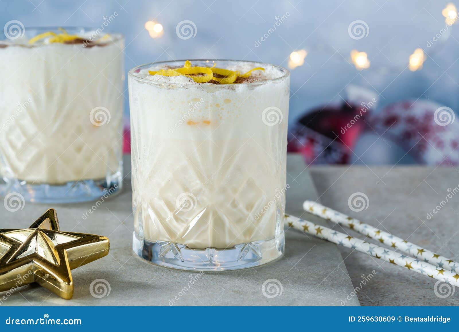 Classic eggnog stock image. Image of ingredient, delicious - 259630609