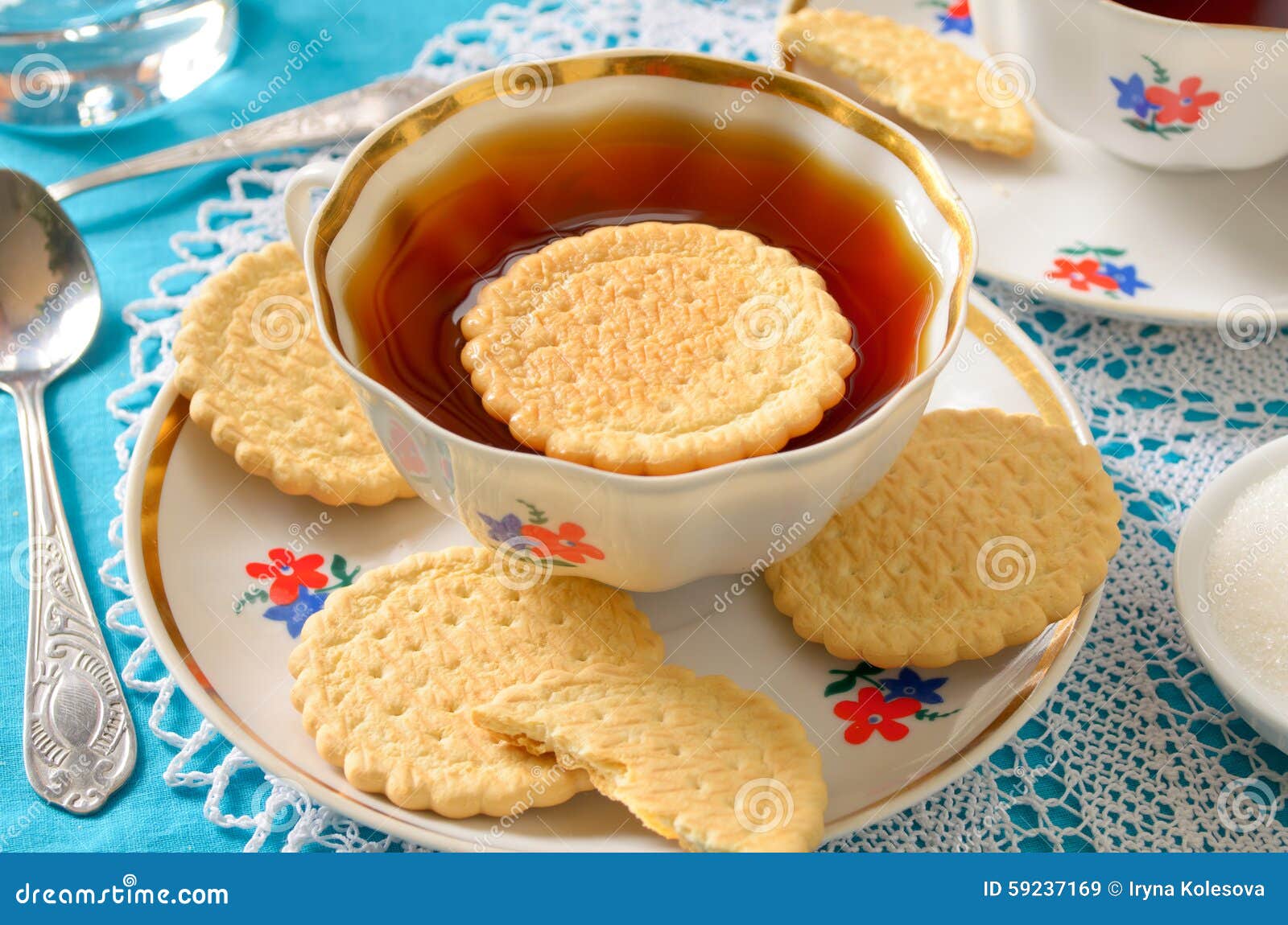Classic English Tea with Biscuits Stock Image Image of homemade