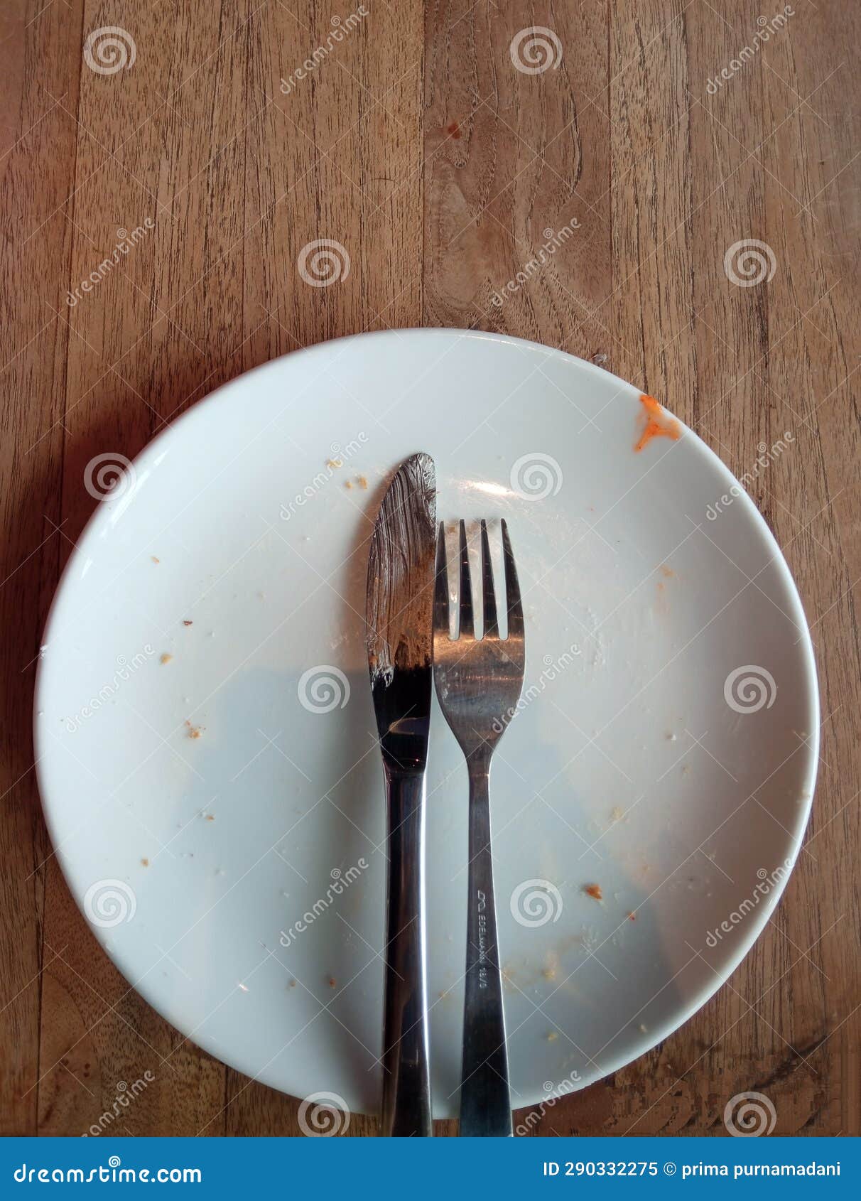 Classic in Every Detail Plate, Fork, Knife Editorial Image Image of