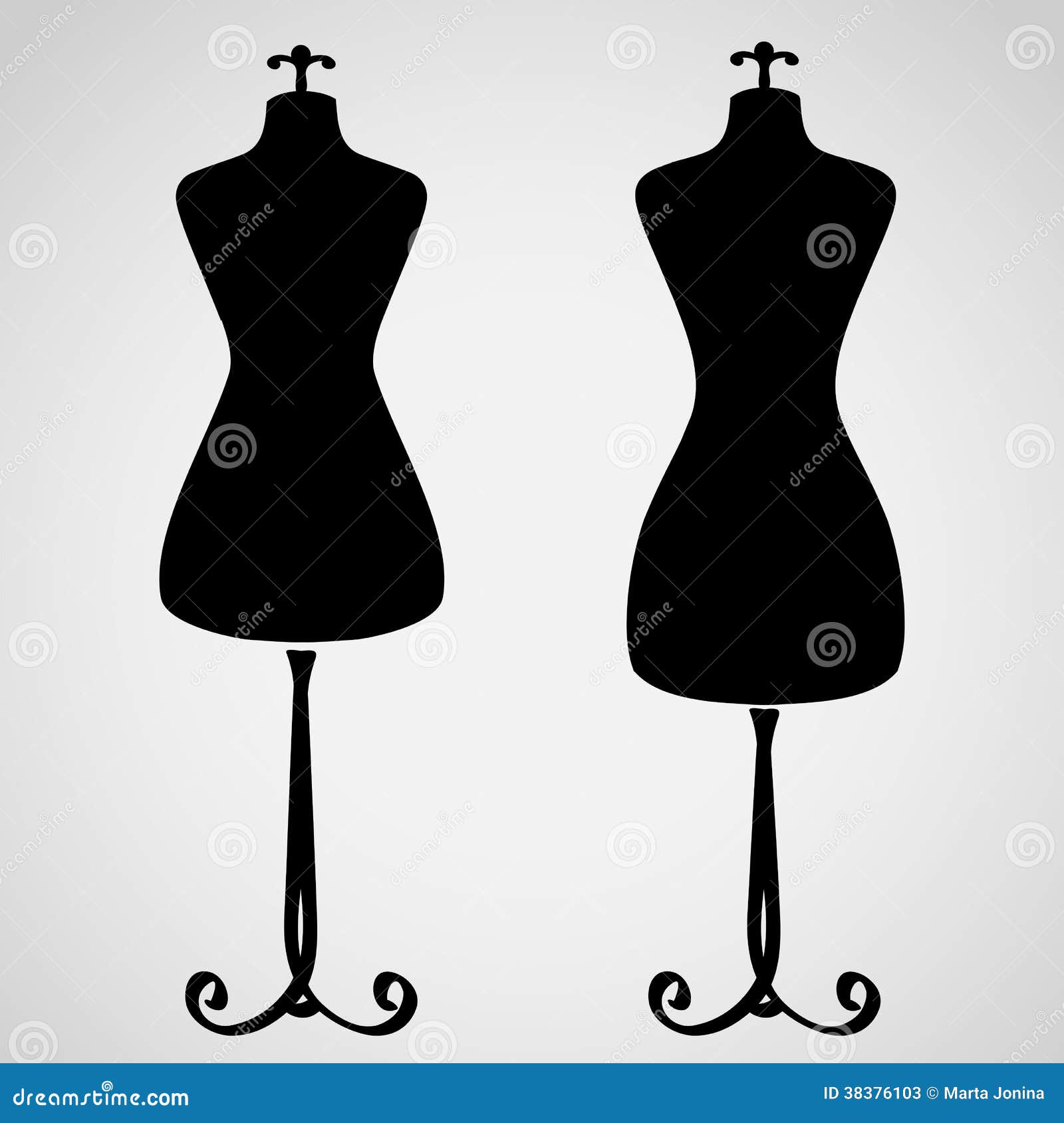 Classic Female Mannequin Silhouette Stock Photos Image 38376103