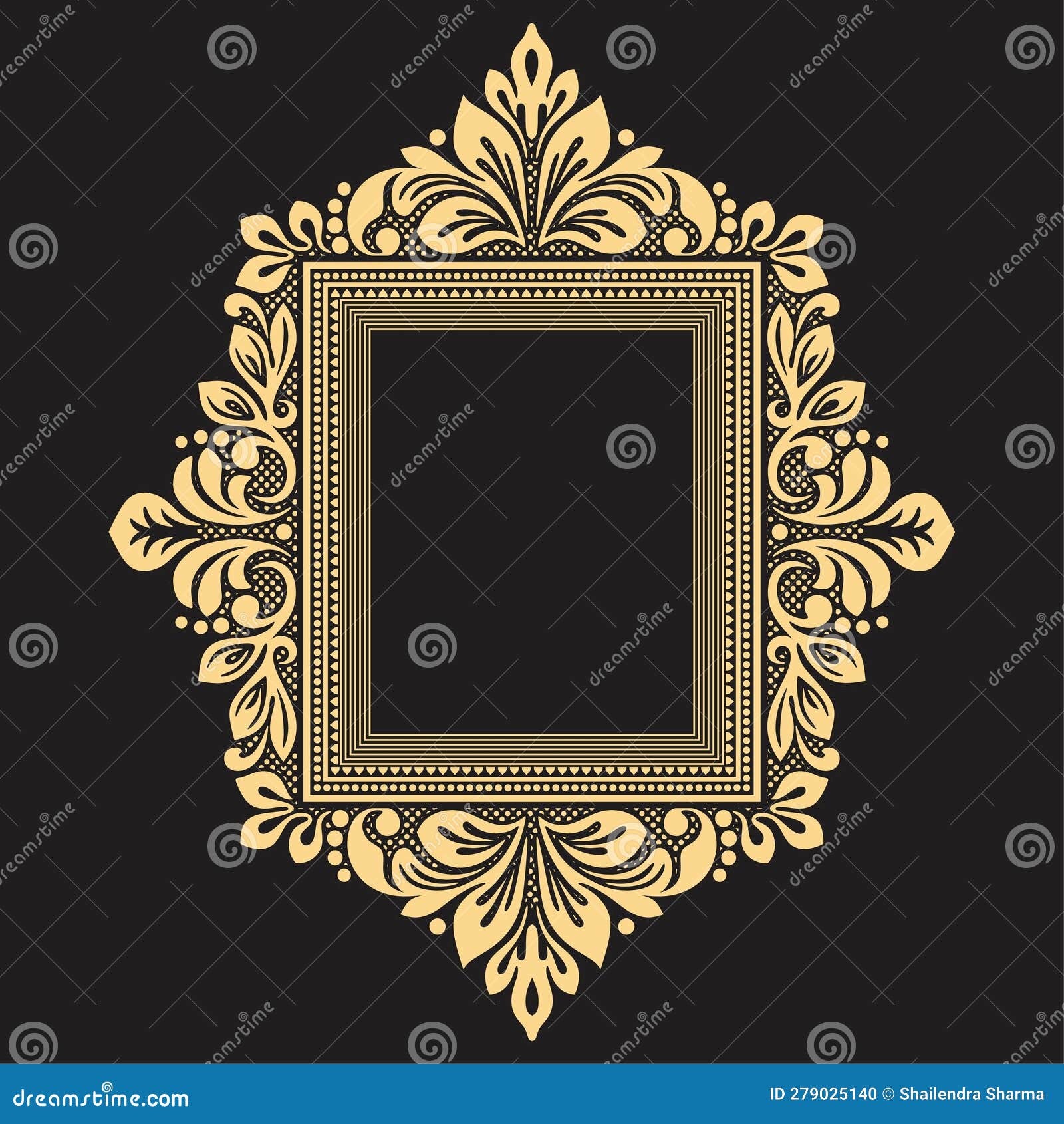 classic frame for wedding card and wall art.