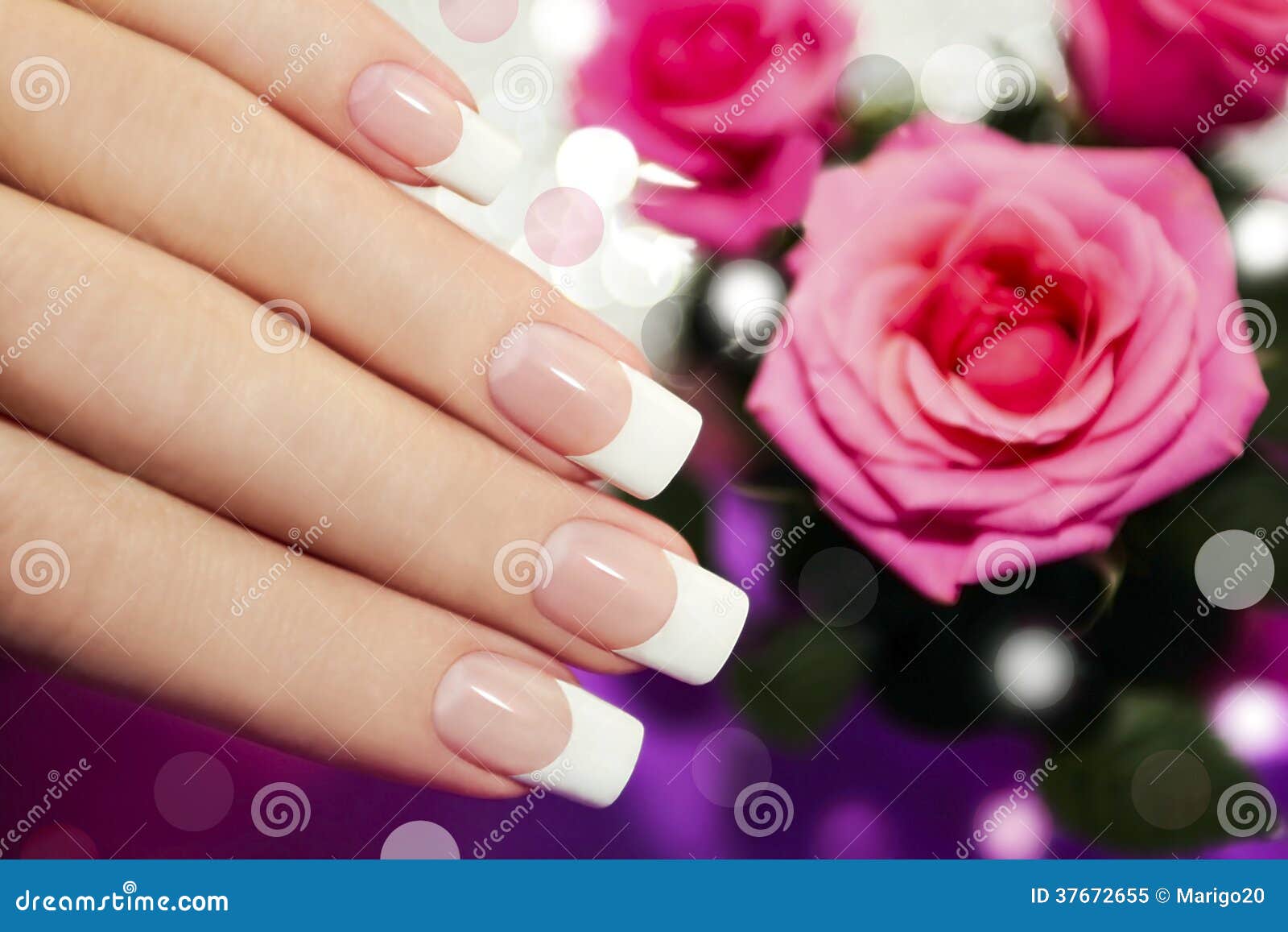 classic french manicure.
