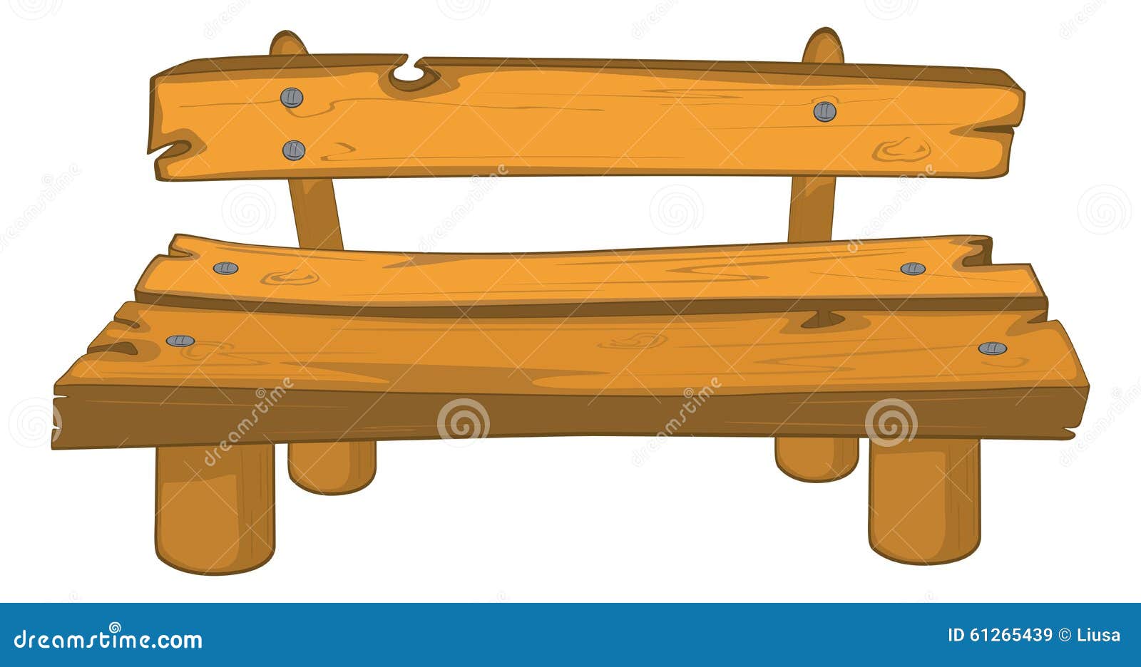 Classic garden bench stock vector. Illustration of object ...