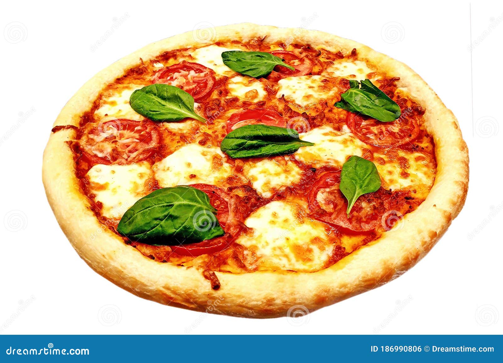 Classic Italian Vegetarian Pizza with Vegetables and Cheese Stock Photo