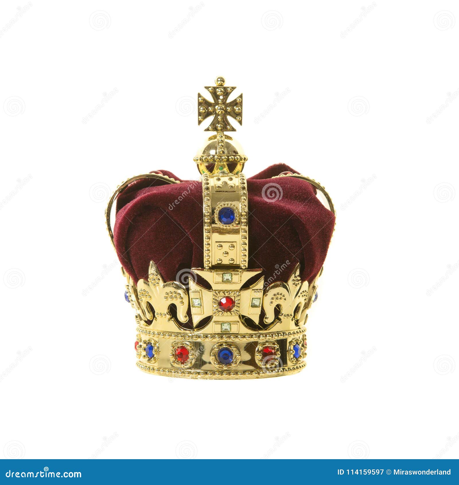 Classic Kingâ€™s Crown on a White Background Stock Image - Image of rich,  kingdom: 114159597