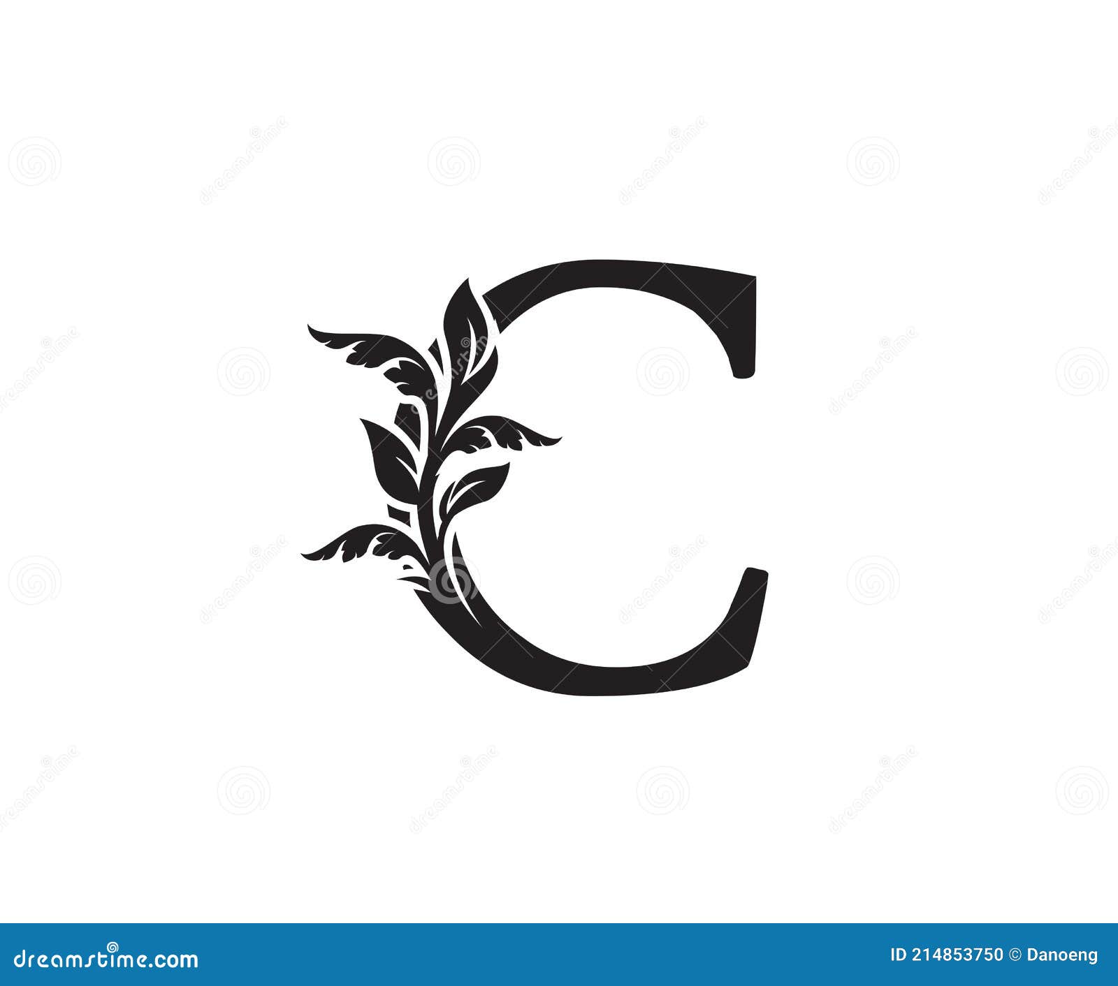 Classic Letter C Heraldic Logo. Vintage Classic Ornate Letter Vector ...