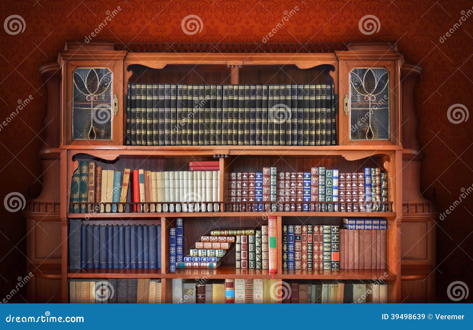 Classic Library. Antique Furniture Stock Image - Image of ...