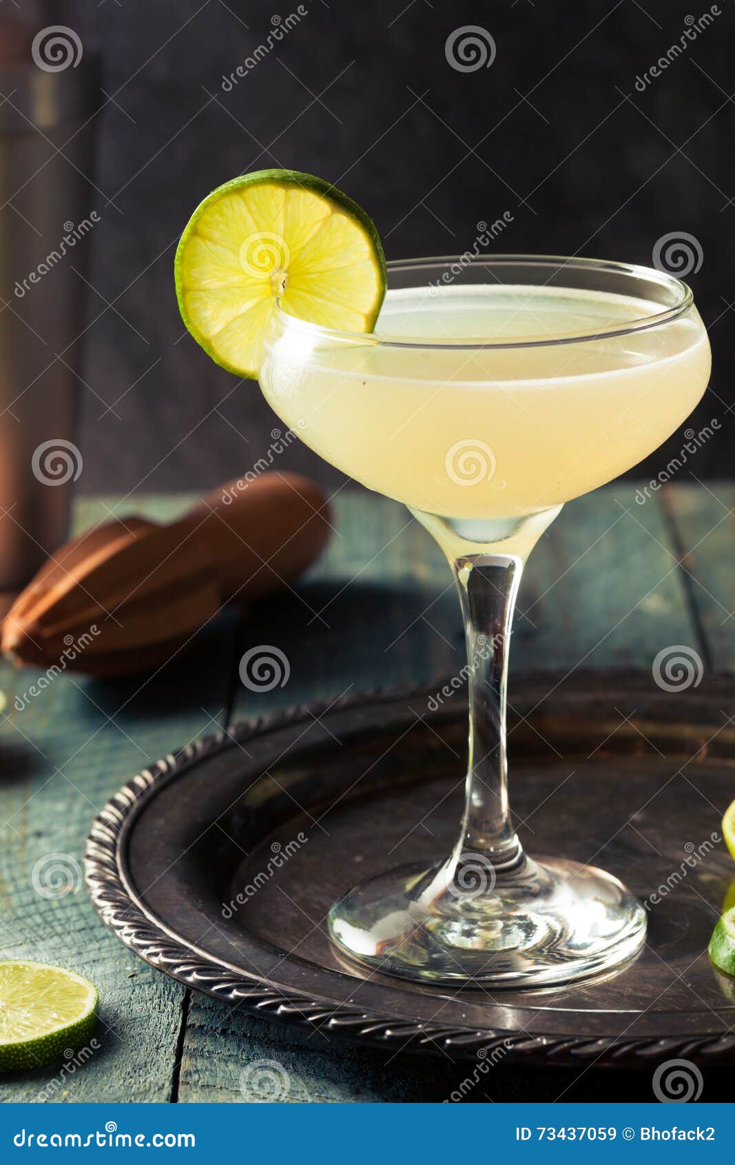 Classic Lime Daiquiri Cocktail Stock Image Image of cold, summer 73437059