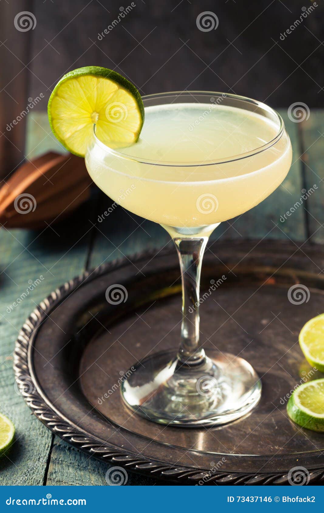 Classic Lime Daiquiri Cocktail Stock Photo Image of cocktail, green