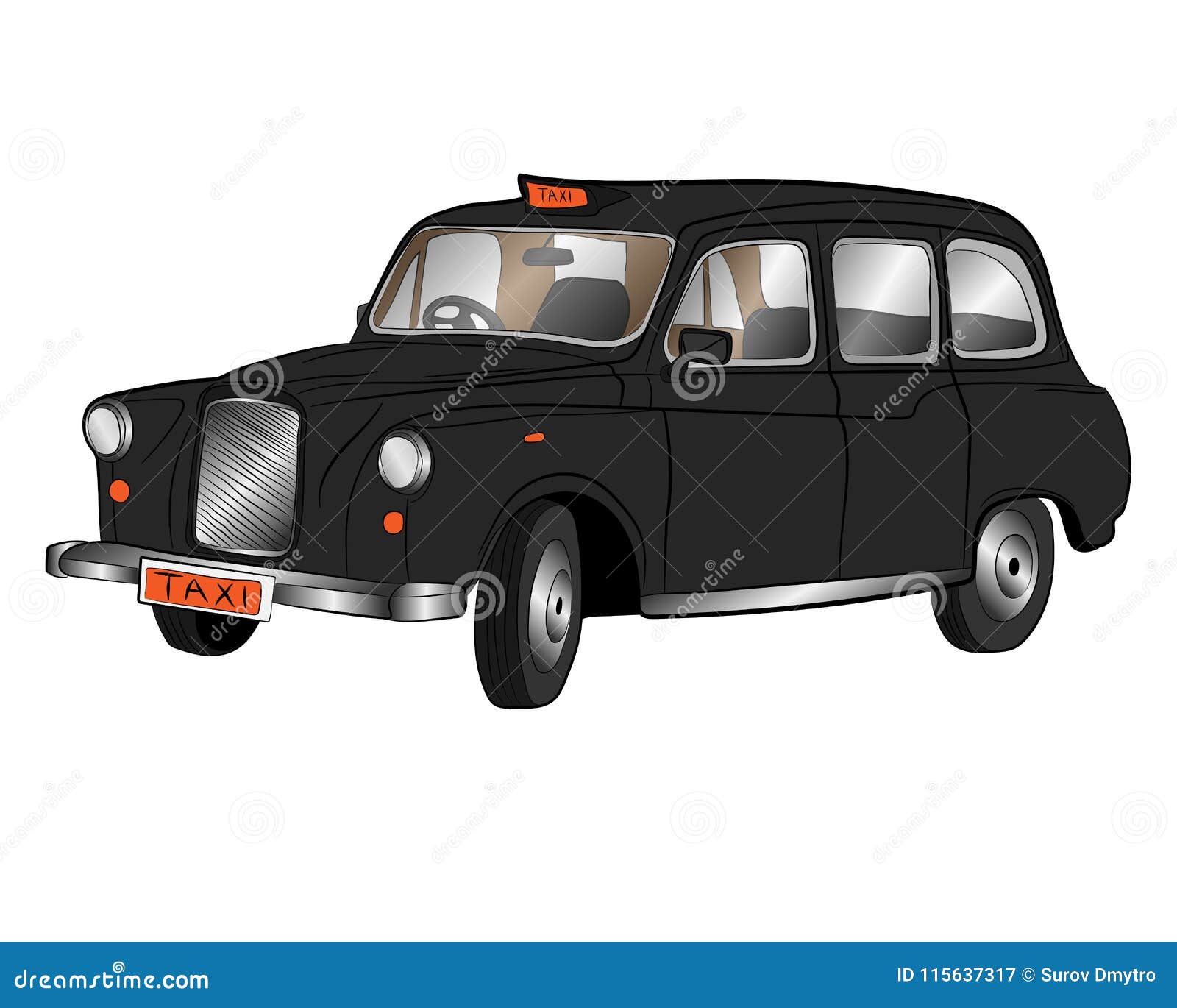 Classic London Taxi Car Drawing Illustration Stock Illustration Illustration Of White English Classic London Taxi Car Drawing Illustration Stock Illustration Illustration Of White English