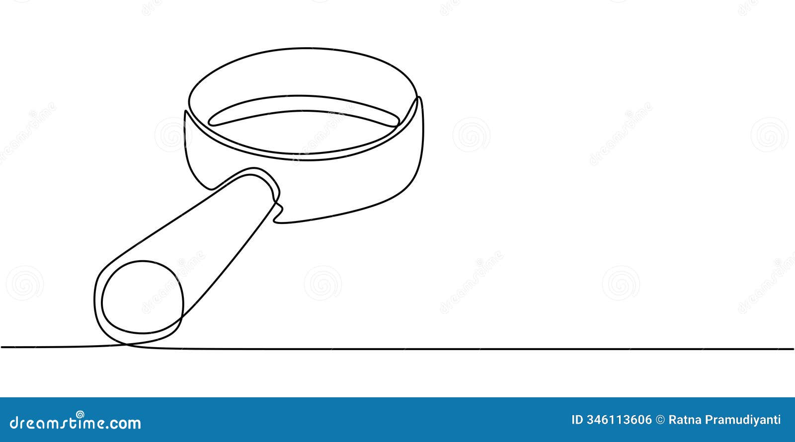 classic magnifying glass in a single line drawing. representing investigation, discovery, and vintage curiosity in a minimalist