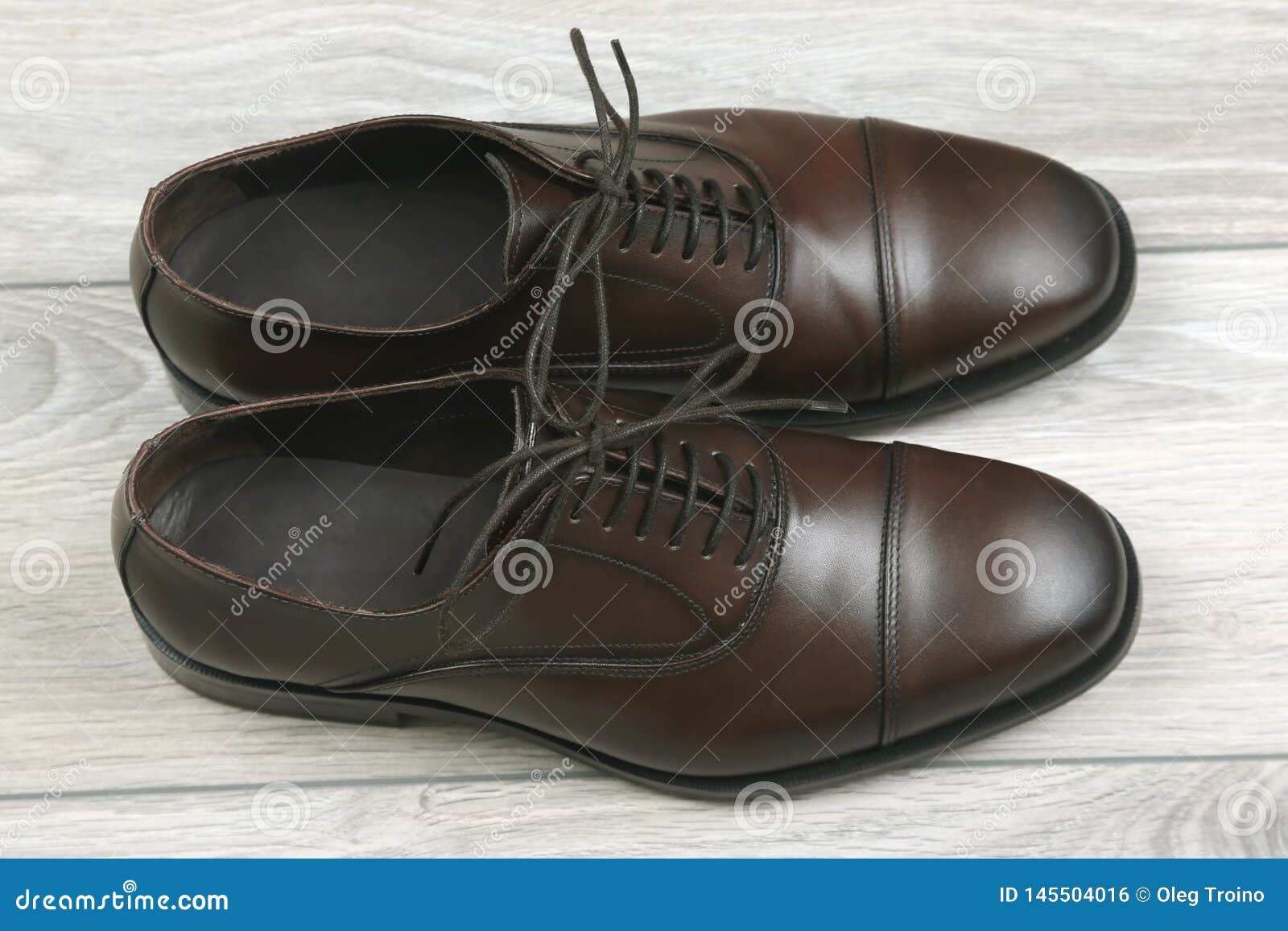 Classic men`s brown shoes stock photo. Image of brown - 145504016