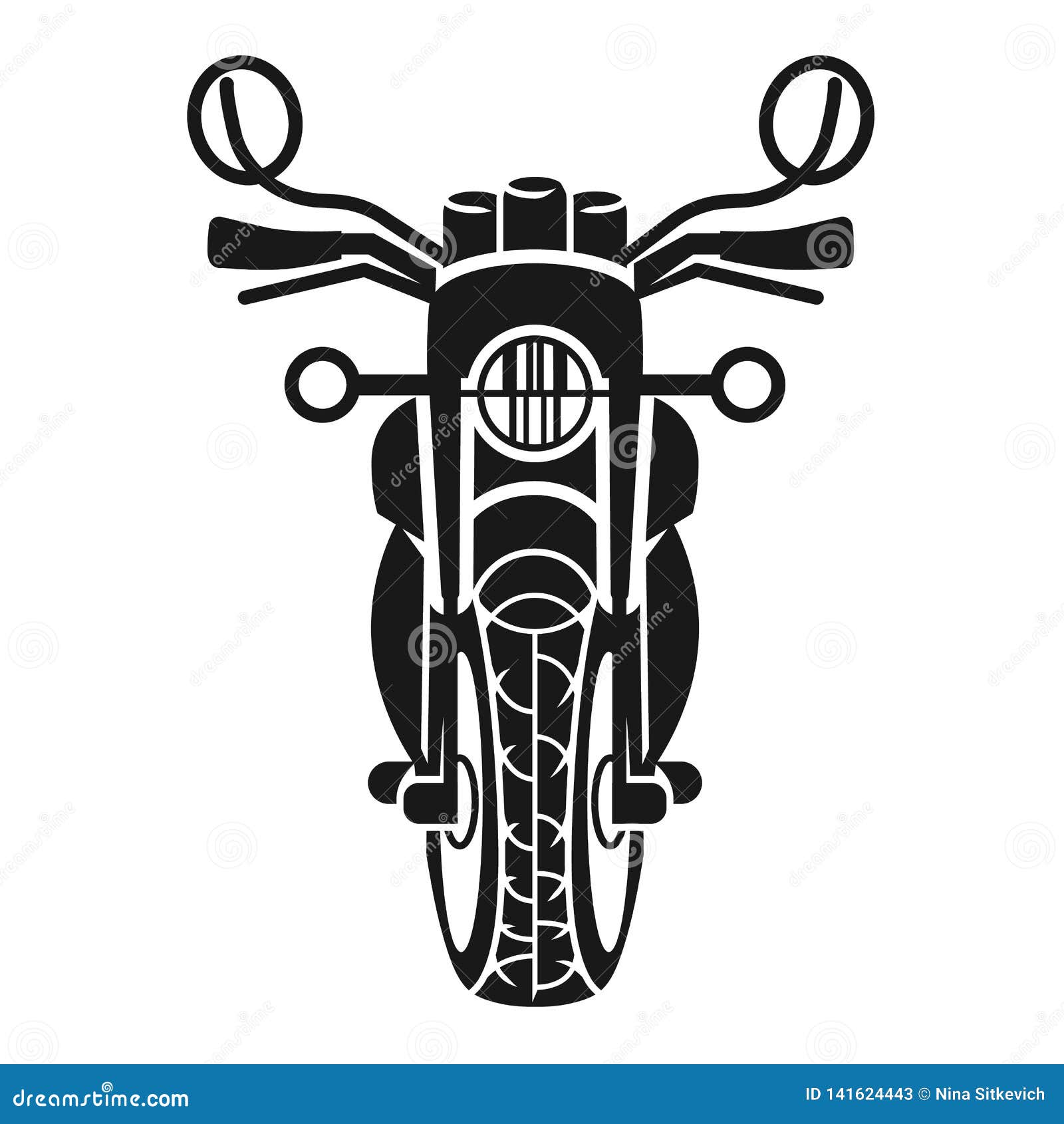 opruiming > motorcycle drawing front view