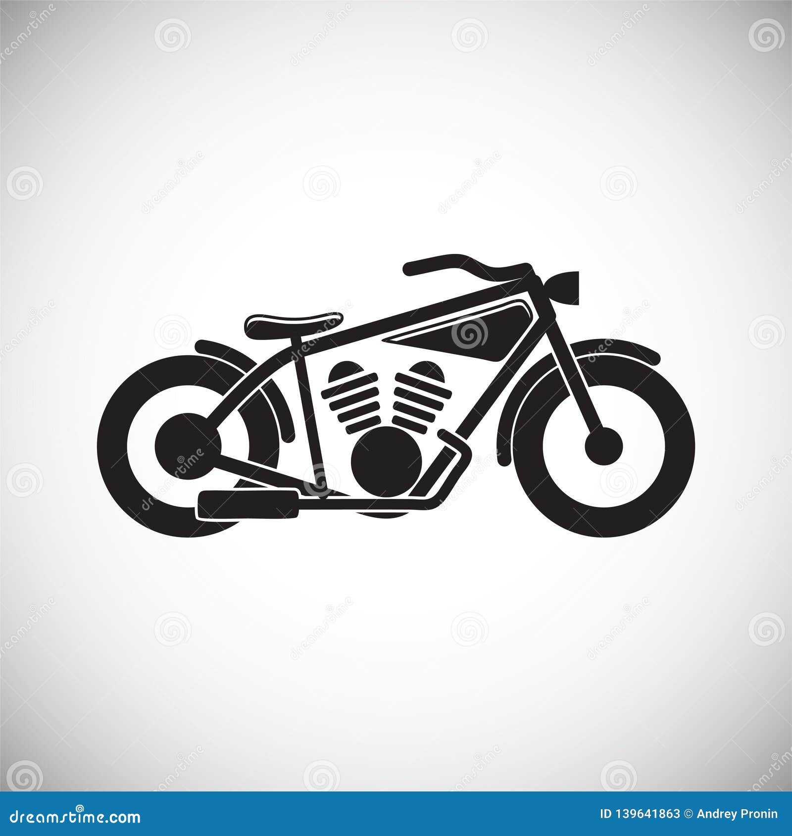 classic motorcycle icon on white background for graphic and web , modern simple  sign. internet concept. trendy 