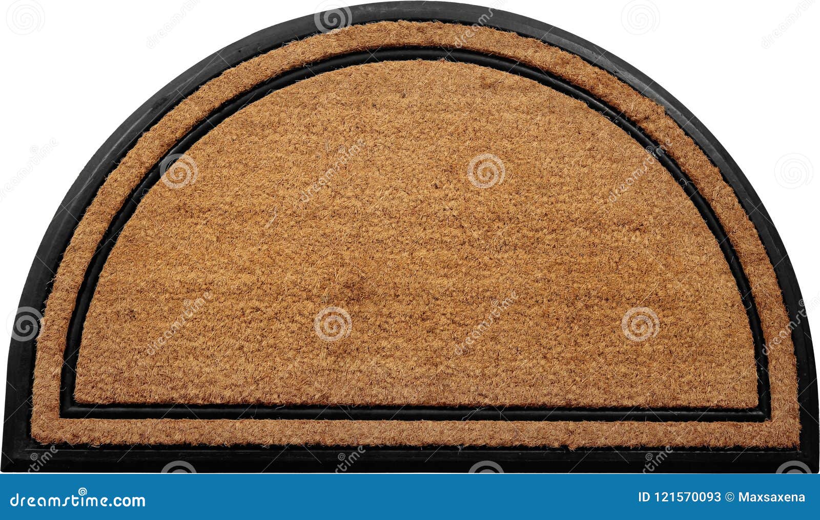 Classic Peach Color Doormat With Line Art Rubber Zute And