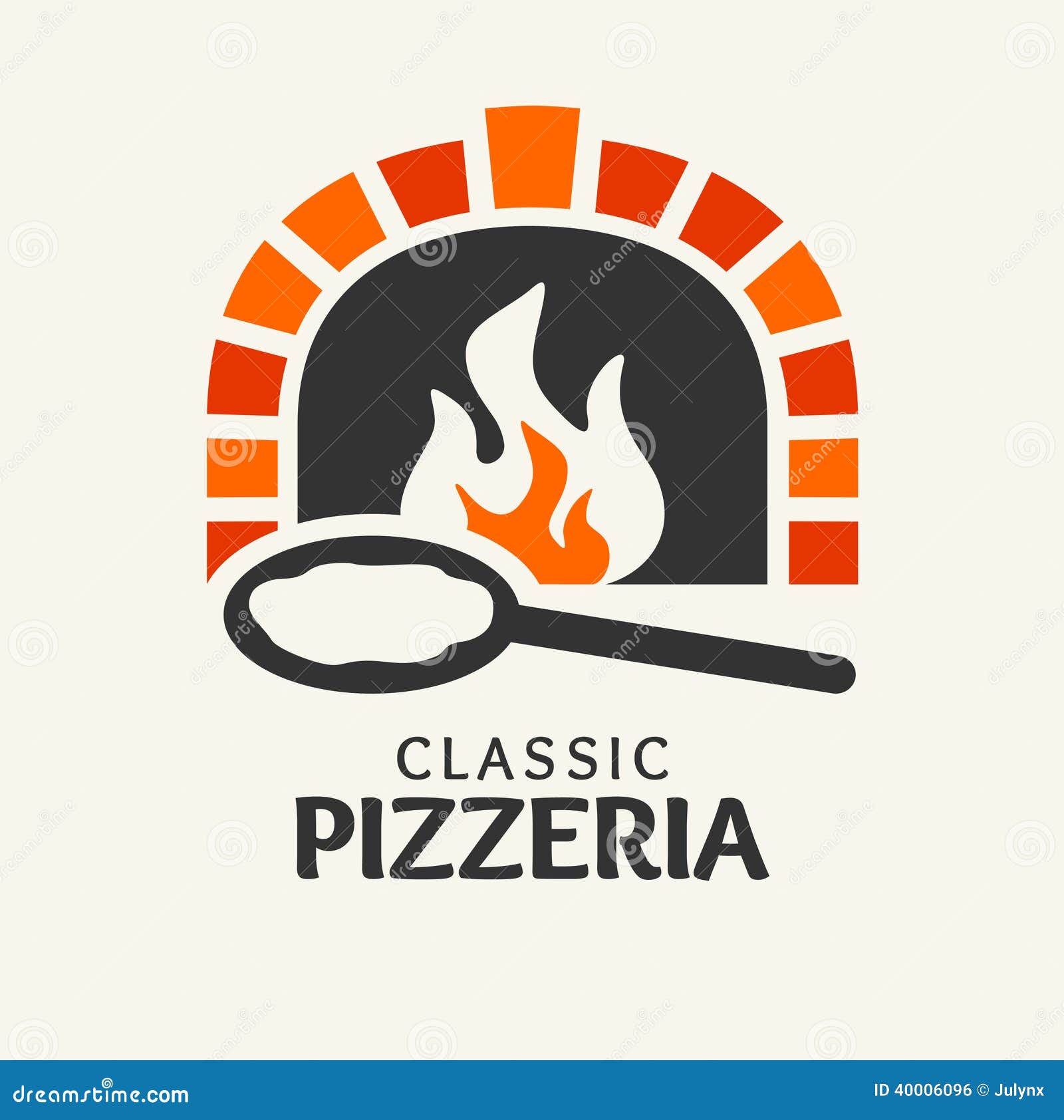 classic pizzeria logotype