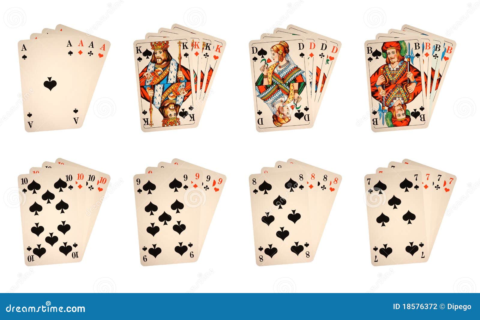 Classic playing cards stock photo. Image of jack, clip 18576372