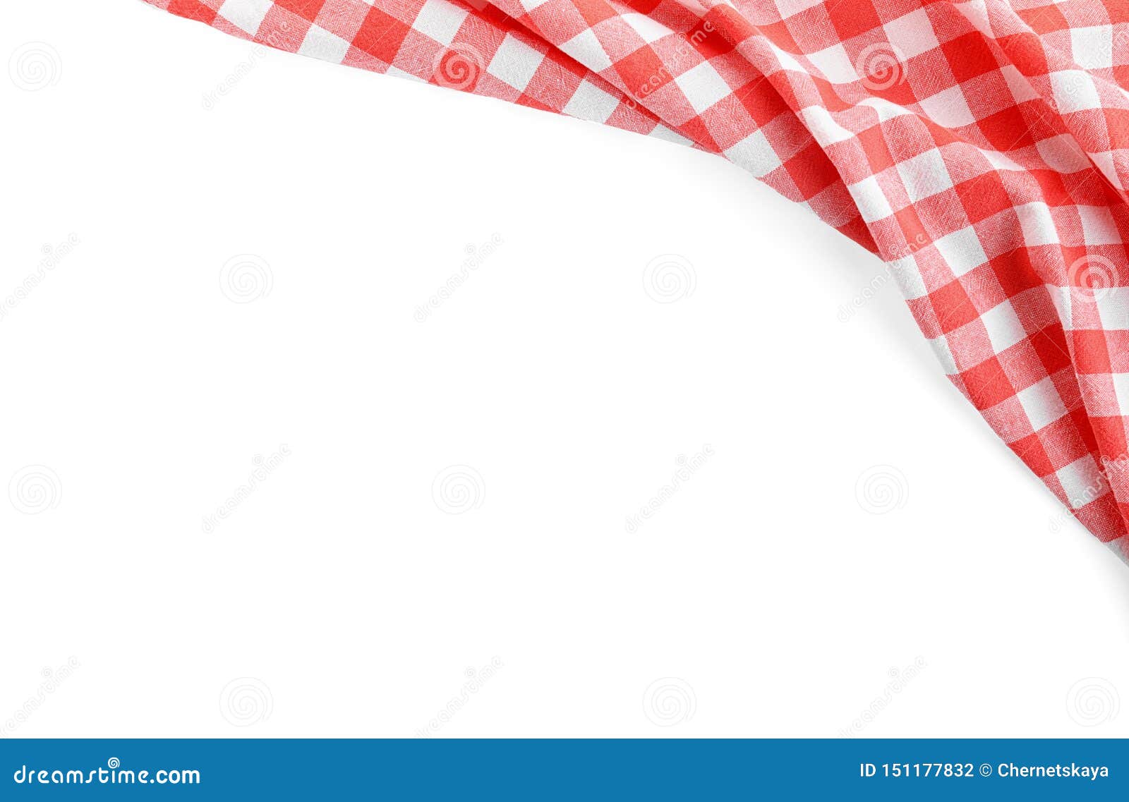 Classic Red Checkered Blanket Isolated On White Stock Photo Image Of Isolated
