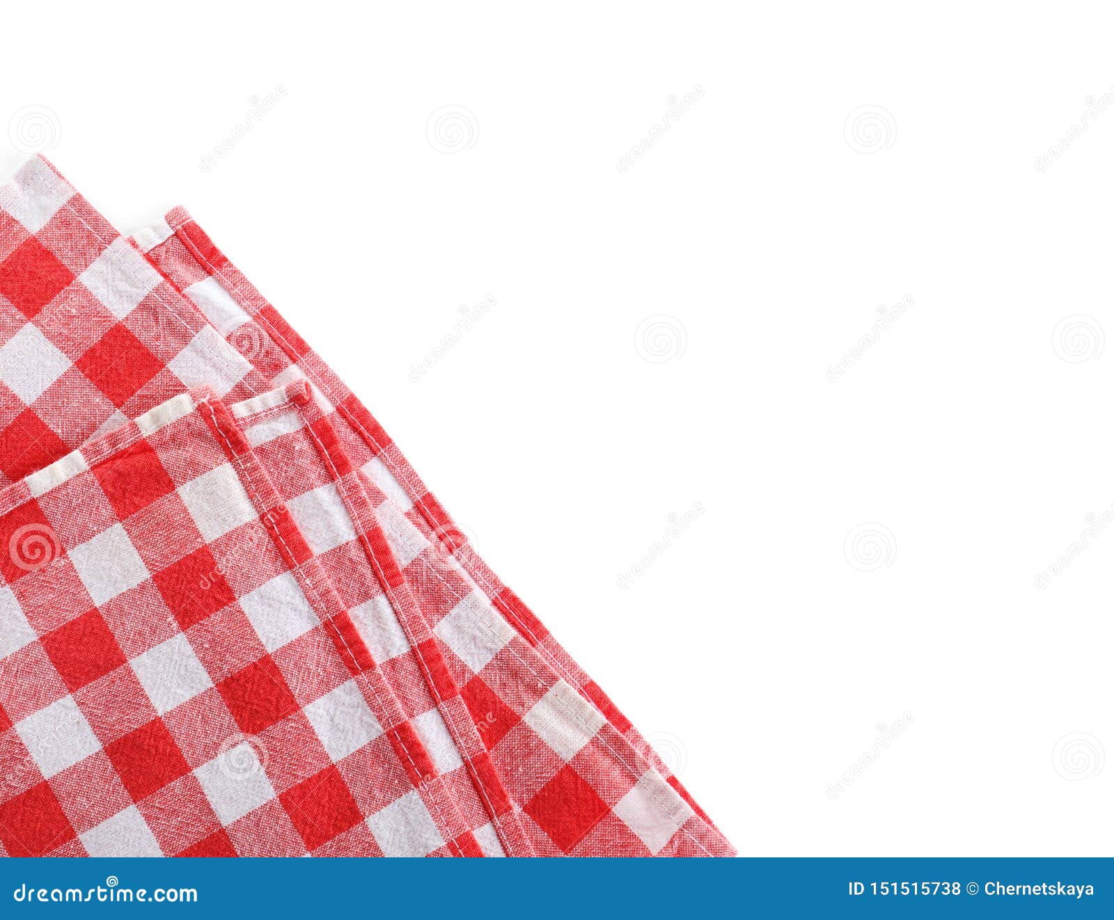 Classic Red Checkered Blanket Isolated on White Stock Photo Image of checked, napkin 151515738