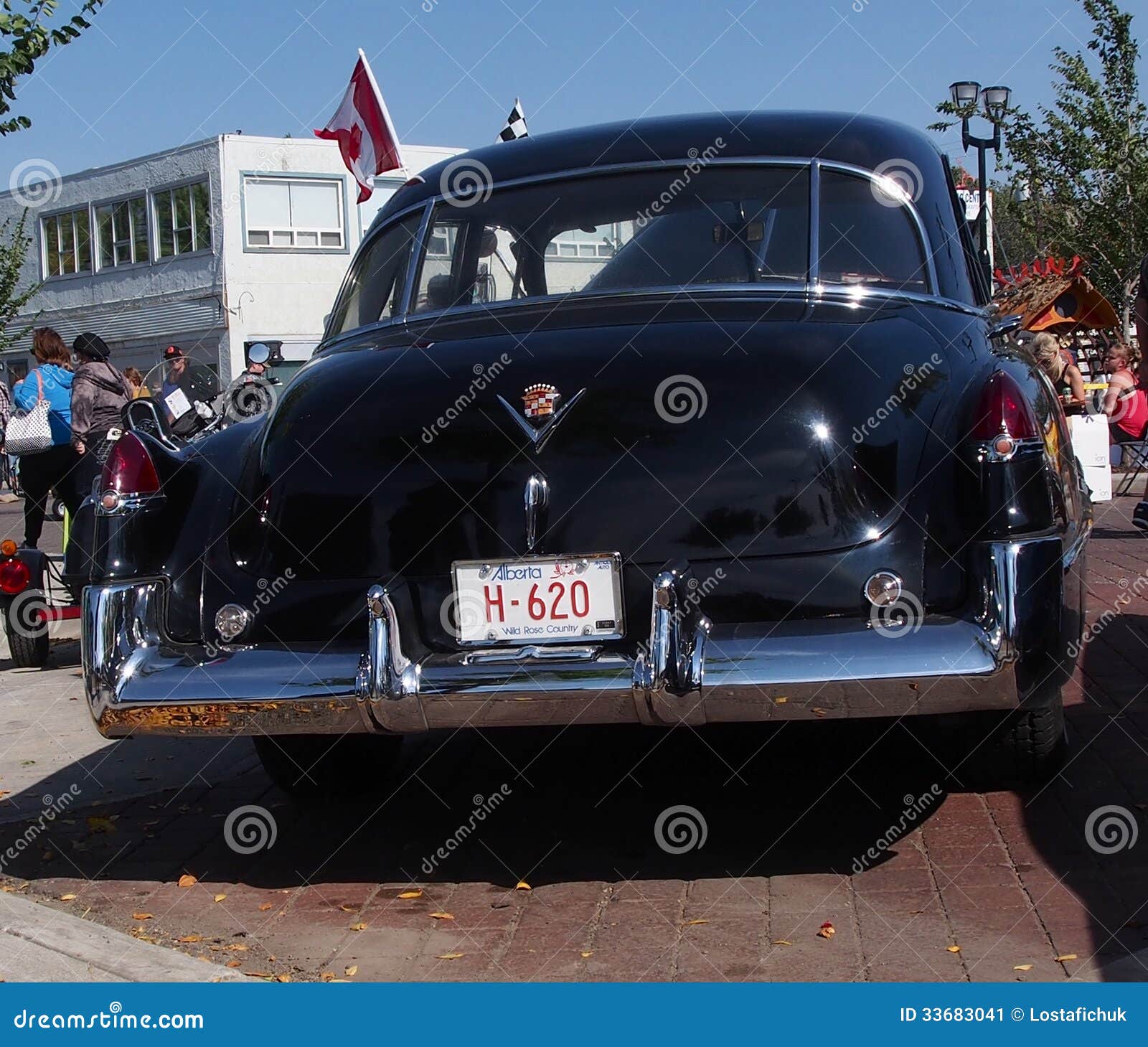 Classic Restored 1949 Black Cadillac Editorial Photo - Image of black