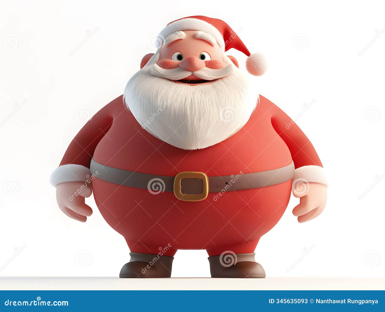 a classic santa claus character ed in a friendly, approachable style.