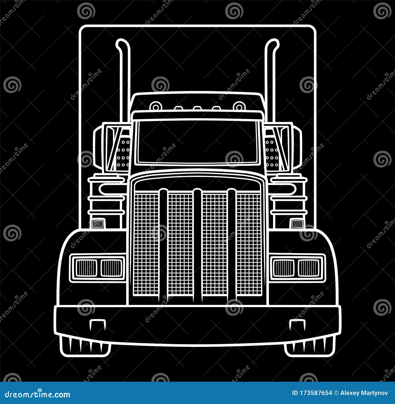 Free Free 276 Semi Truck Front View Svg SVG PNG EPS DXF File