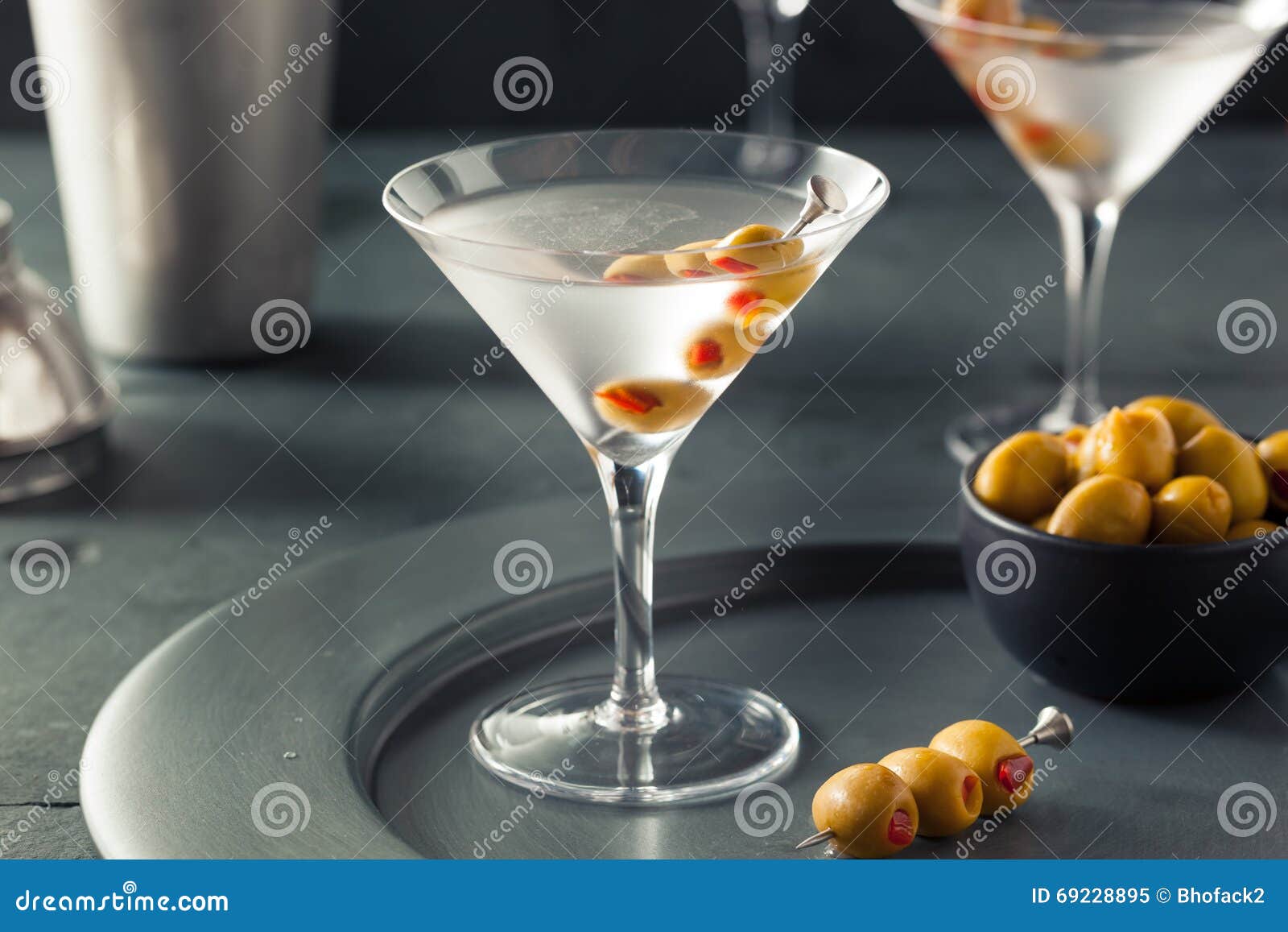 Classic Shaken Dry Vodka Martini Stock Image Image of glamour