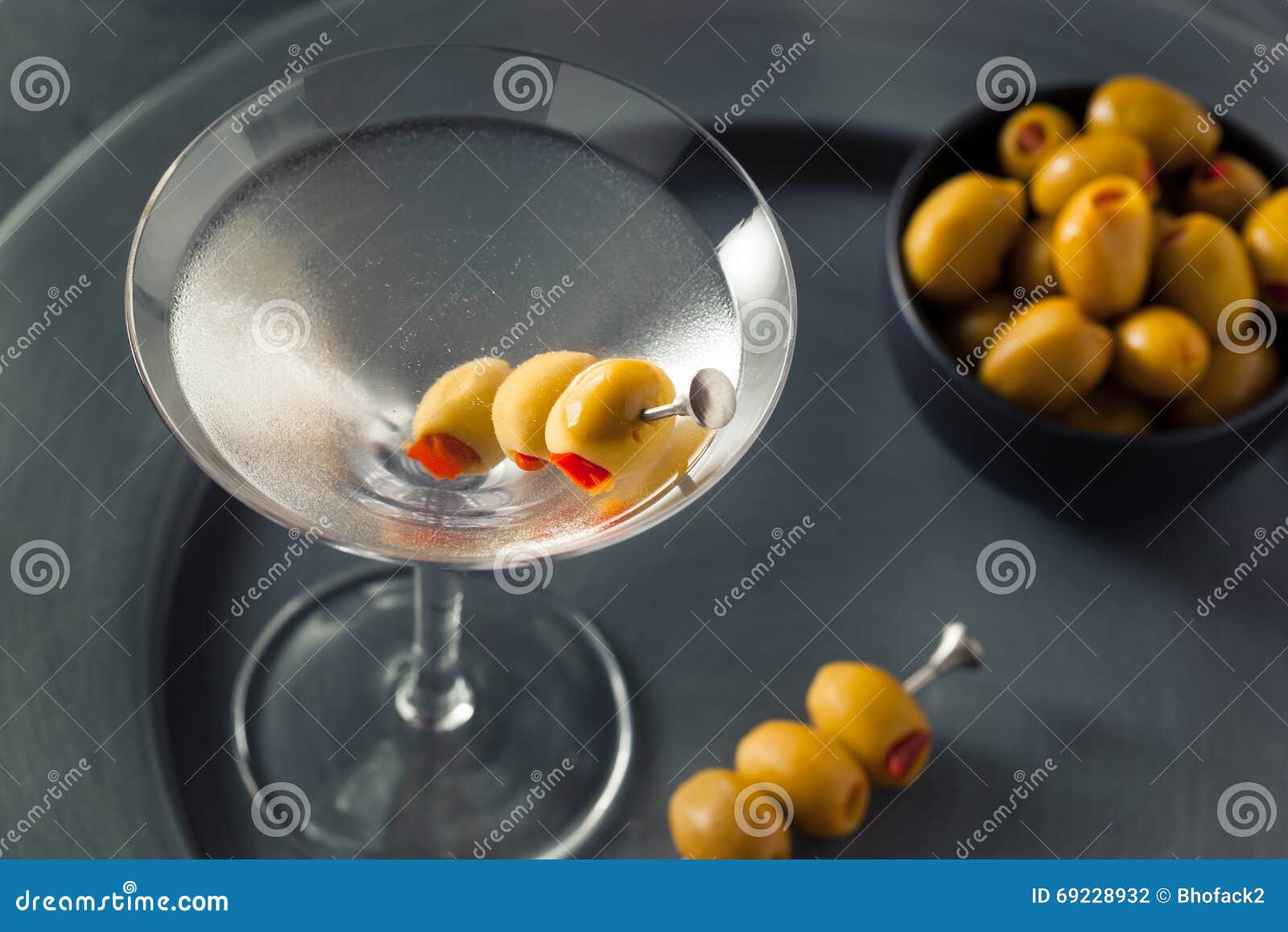 Classic Shaken Dry Vodka Martini Stock Photo Image of liquor, cold