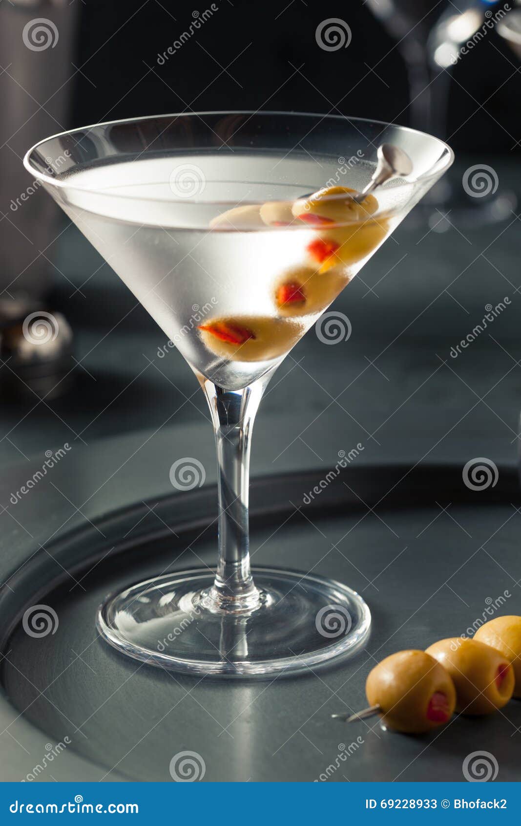 Classic Shaken Dry Vodka Martini Stock Image Image of alcoholic