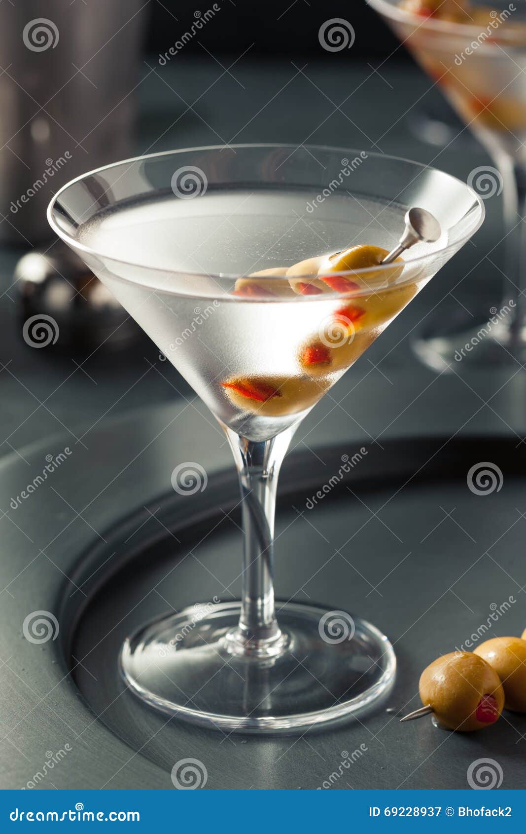 Classic Shaken Dry Vodka Martini Stock Image Image of alcohol, liquor