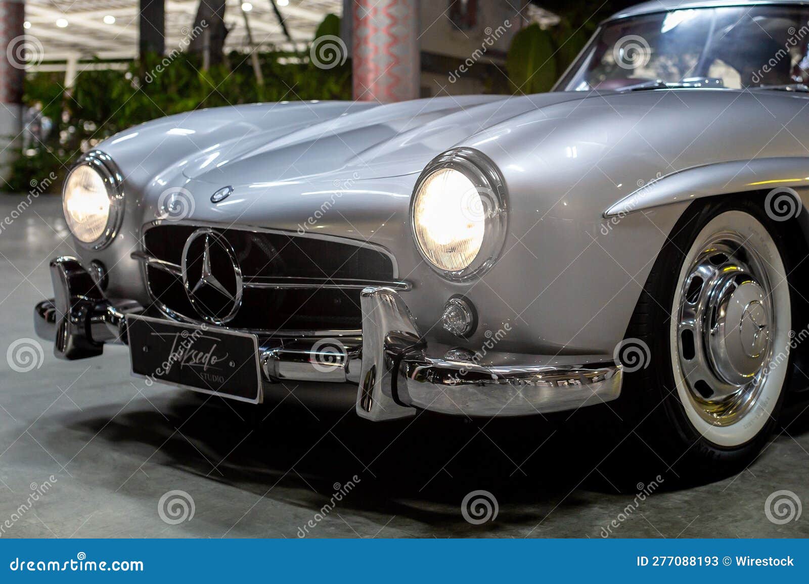 Classic Silver Sports Car Parked in a Lot Editorial Stock Photo Image