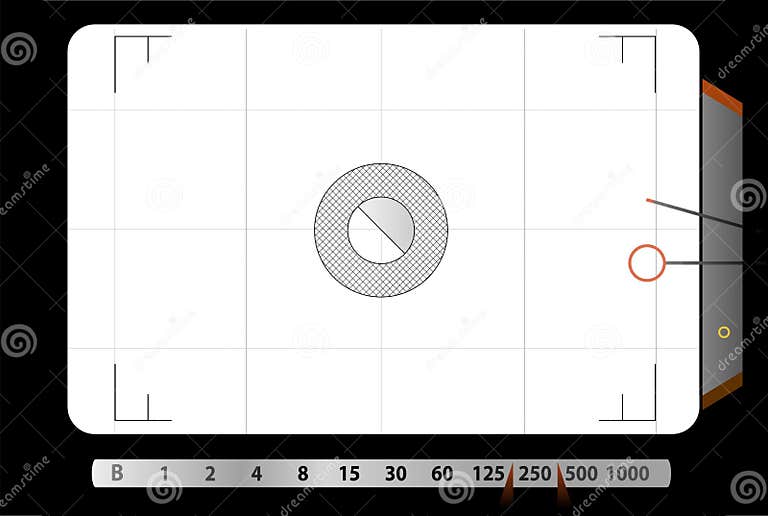 Classic SLR viewfinder, stock vector. Illustration of digital 25946107