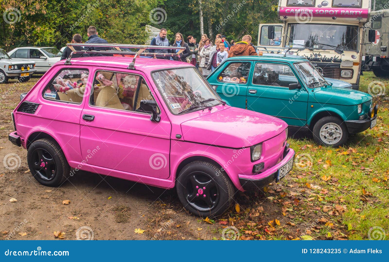 Classic Small Polish Cars Polski Fiat 126p Editorial Image