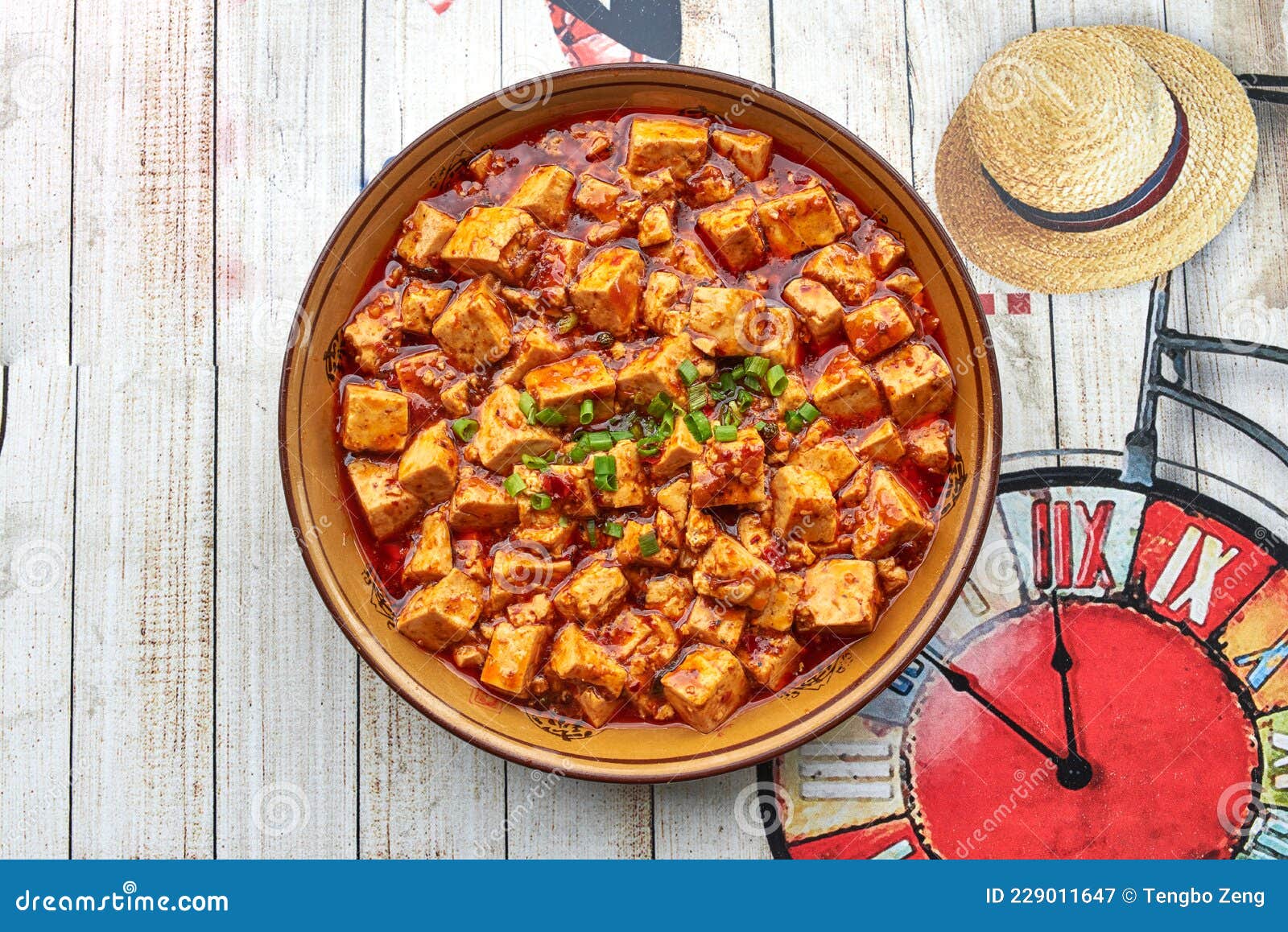 The Classic Spicy Sichuan Dish- Mapo Tofu Stock Image - Image of