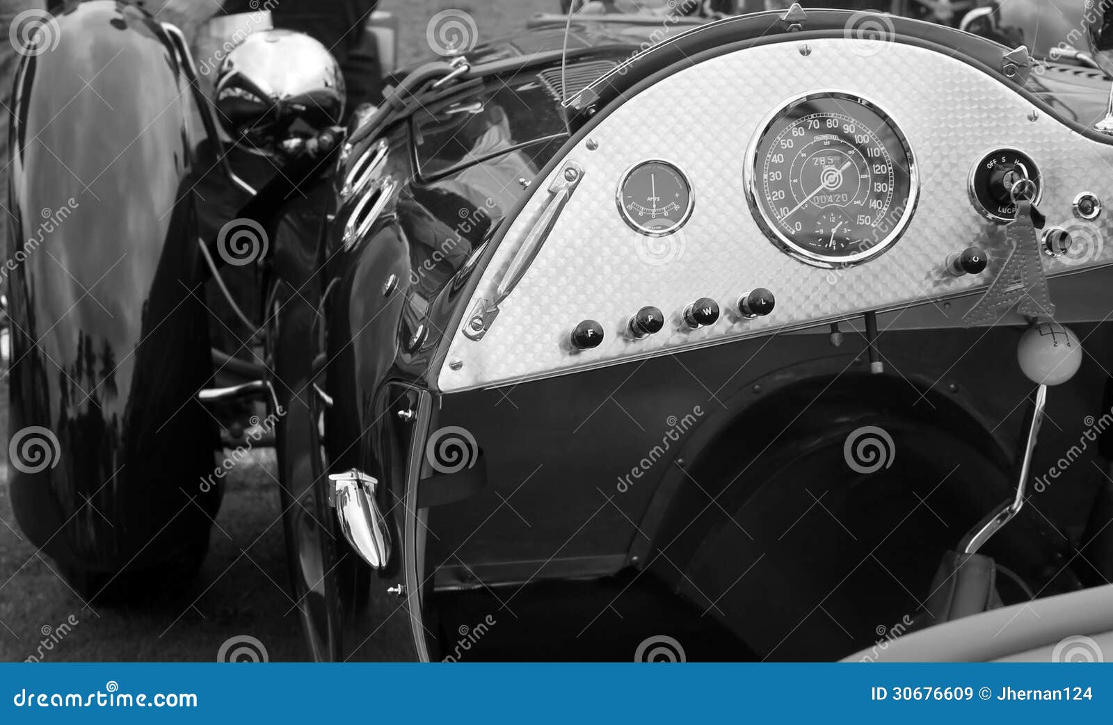 Classic sports car gauges stock image. Image of european 30676609