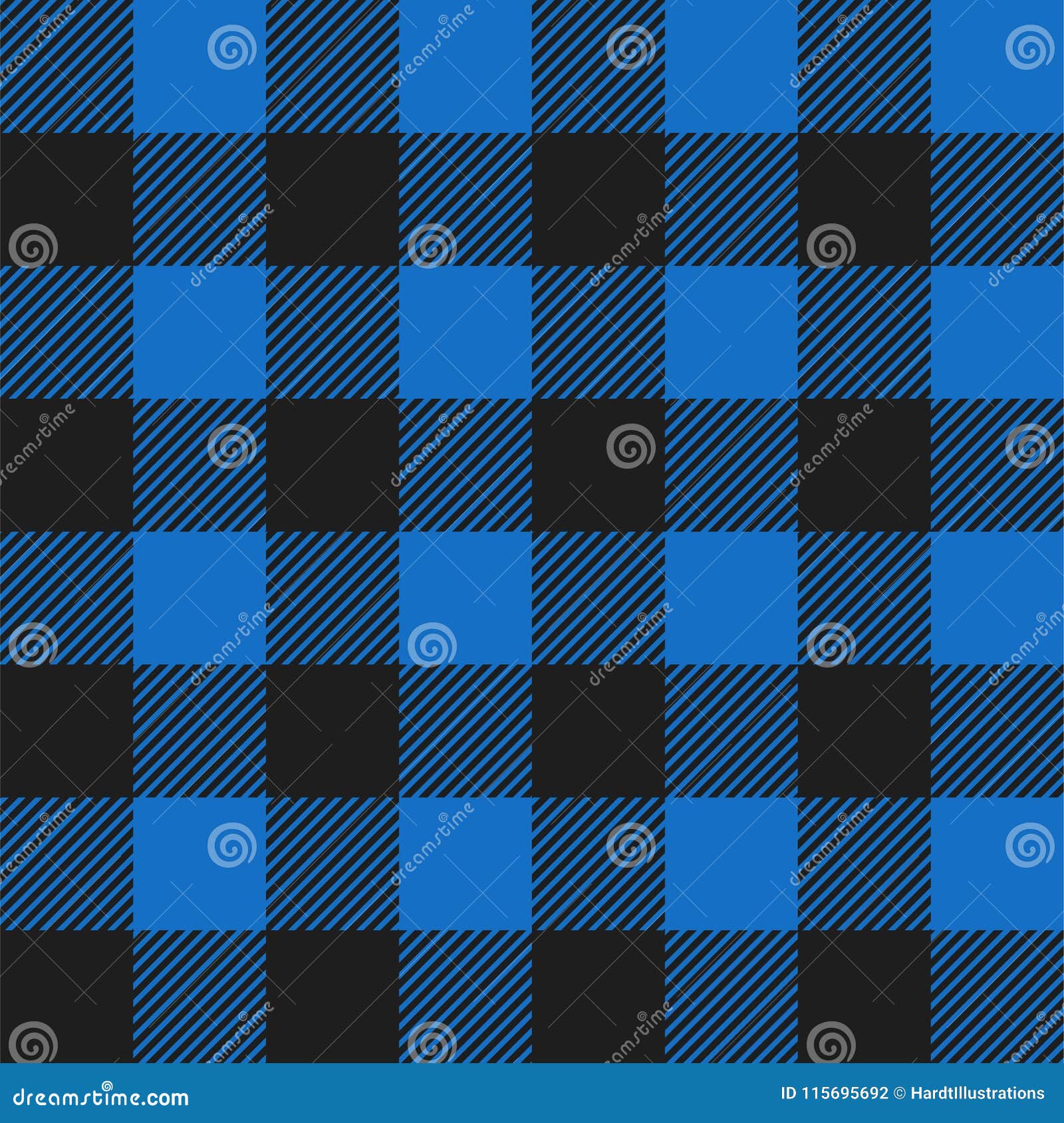 Seamless blue plaid pattern Stock Vector by ©lemony 9620229